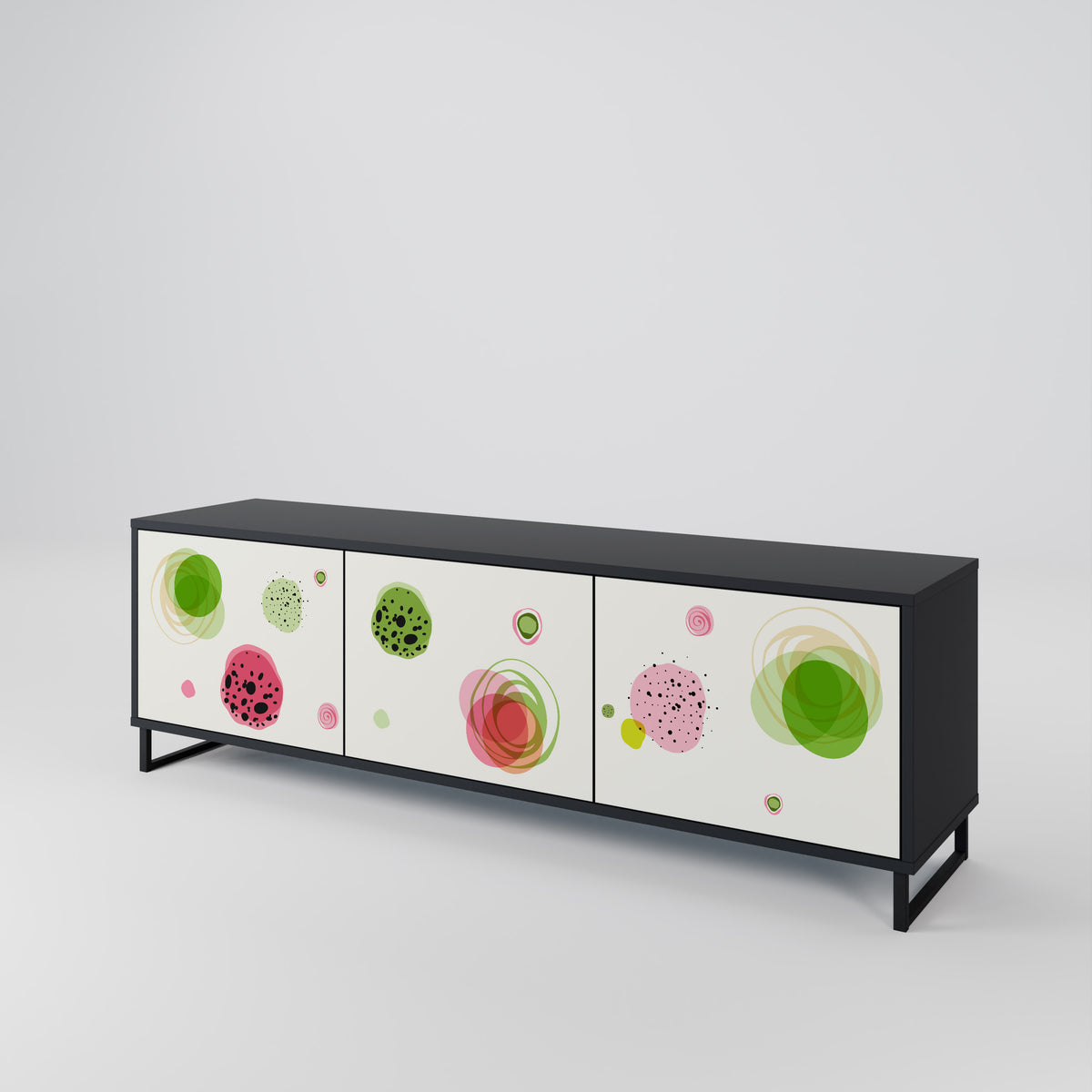 COLORFUL COSMOS Mueble de TV de 3 Puertas