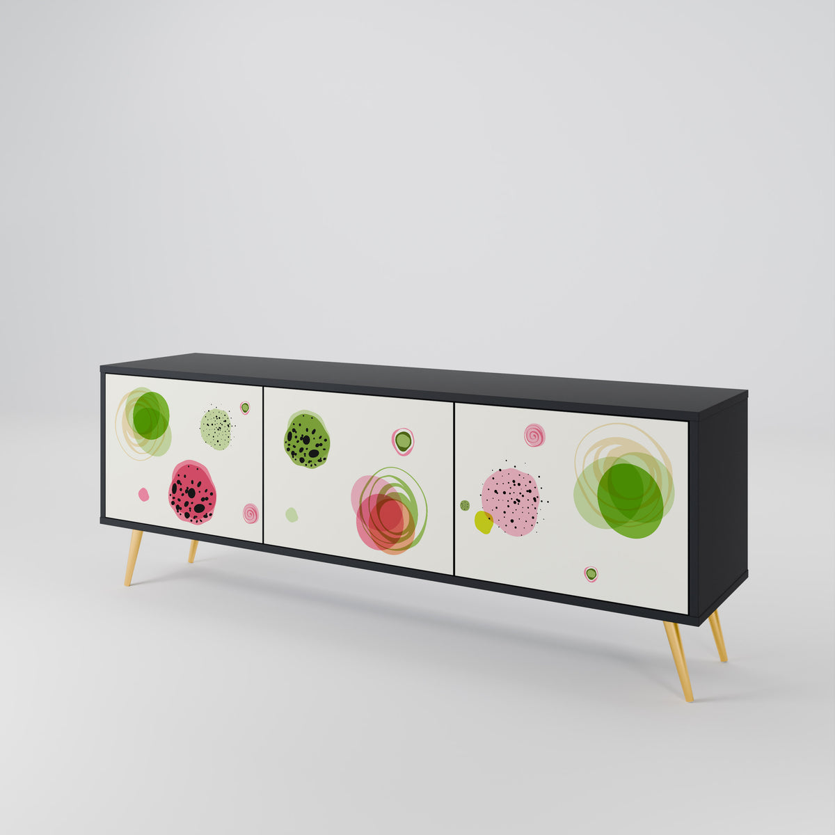 COLORFUL COSMOS Mueble de TV de 3 Puertas