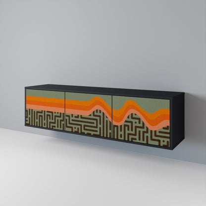 SIMPLE SOLUTIONS Mueble de TV de 3 Puertas