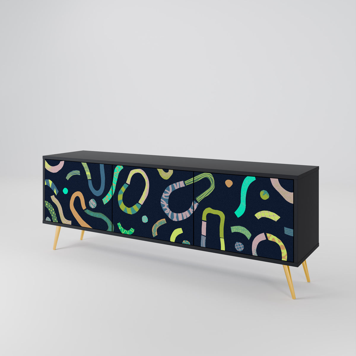 CONTRAST DANCE Mueble de TV de 3 Puertas