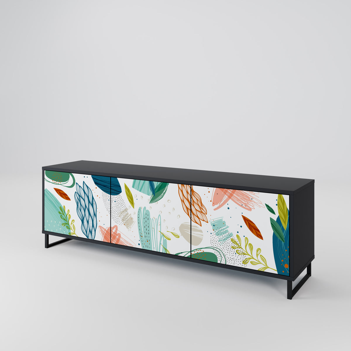 BOTANICAL HURRICANE Mueble de TV de 3 Puertas