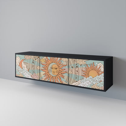 MYSTICAL STRUCTURE Mueble de TV de 3 Puertas