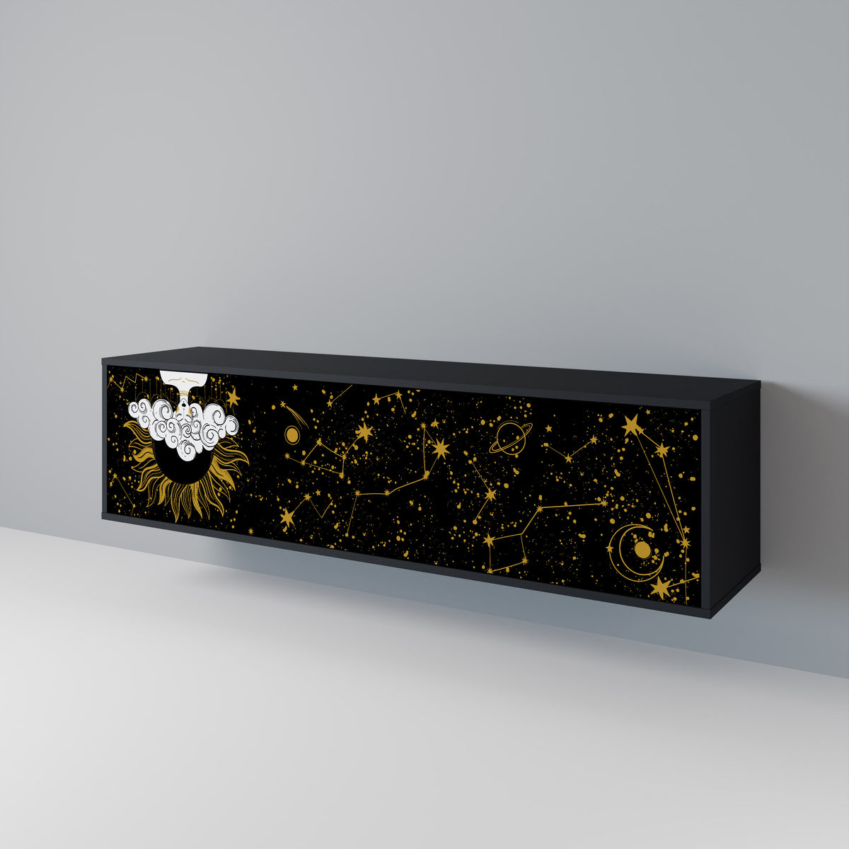 STELLAR CONSTELLATIONS Mueble de TV de 3 Puertas