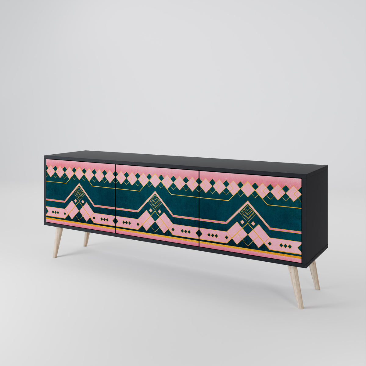 ROYAL COMPOSITION Mueble de TV de 3 Puertas