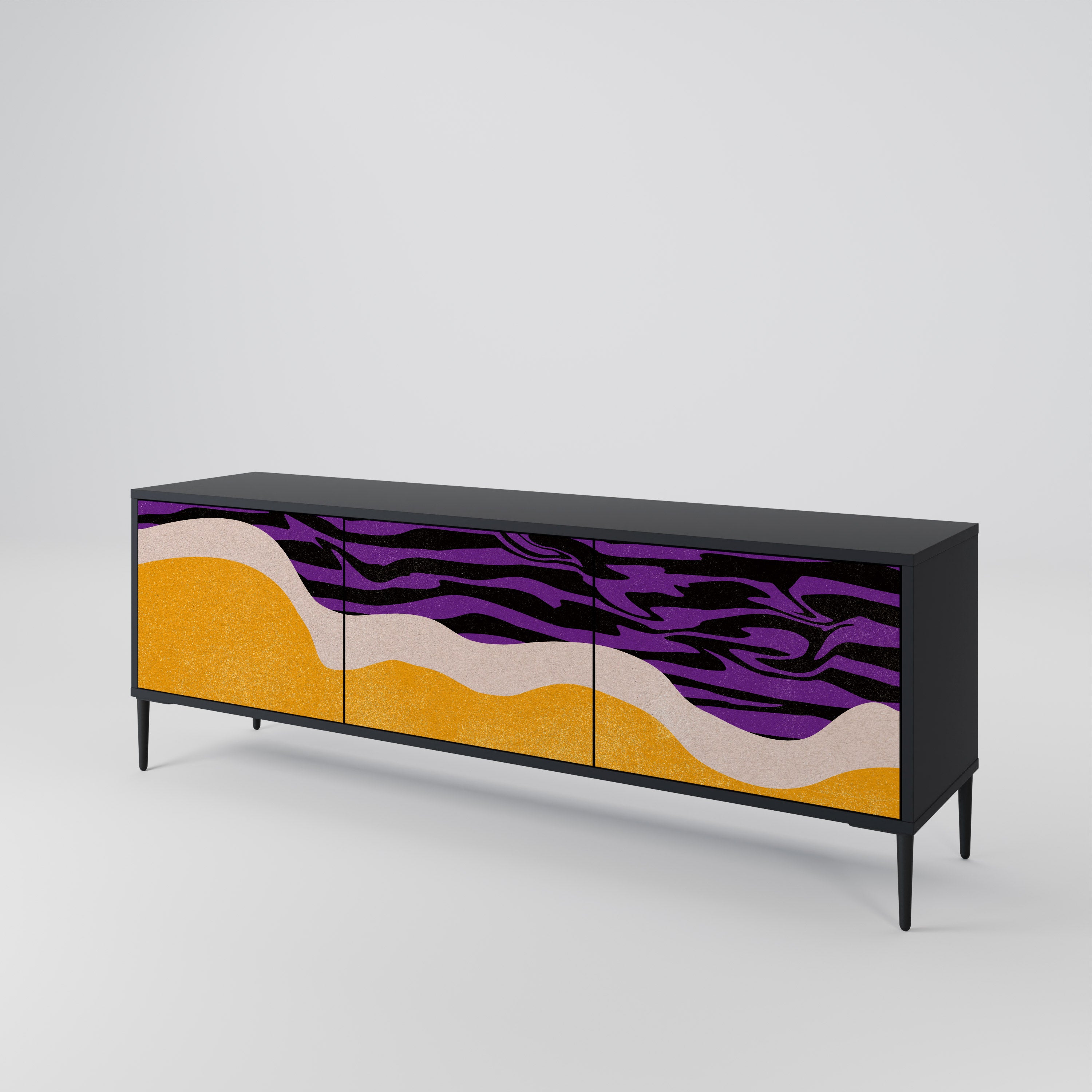 INDEPENDENT BORDER Mueble de TV de 3 Puertas