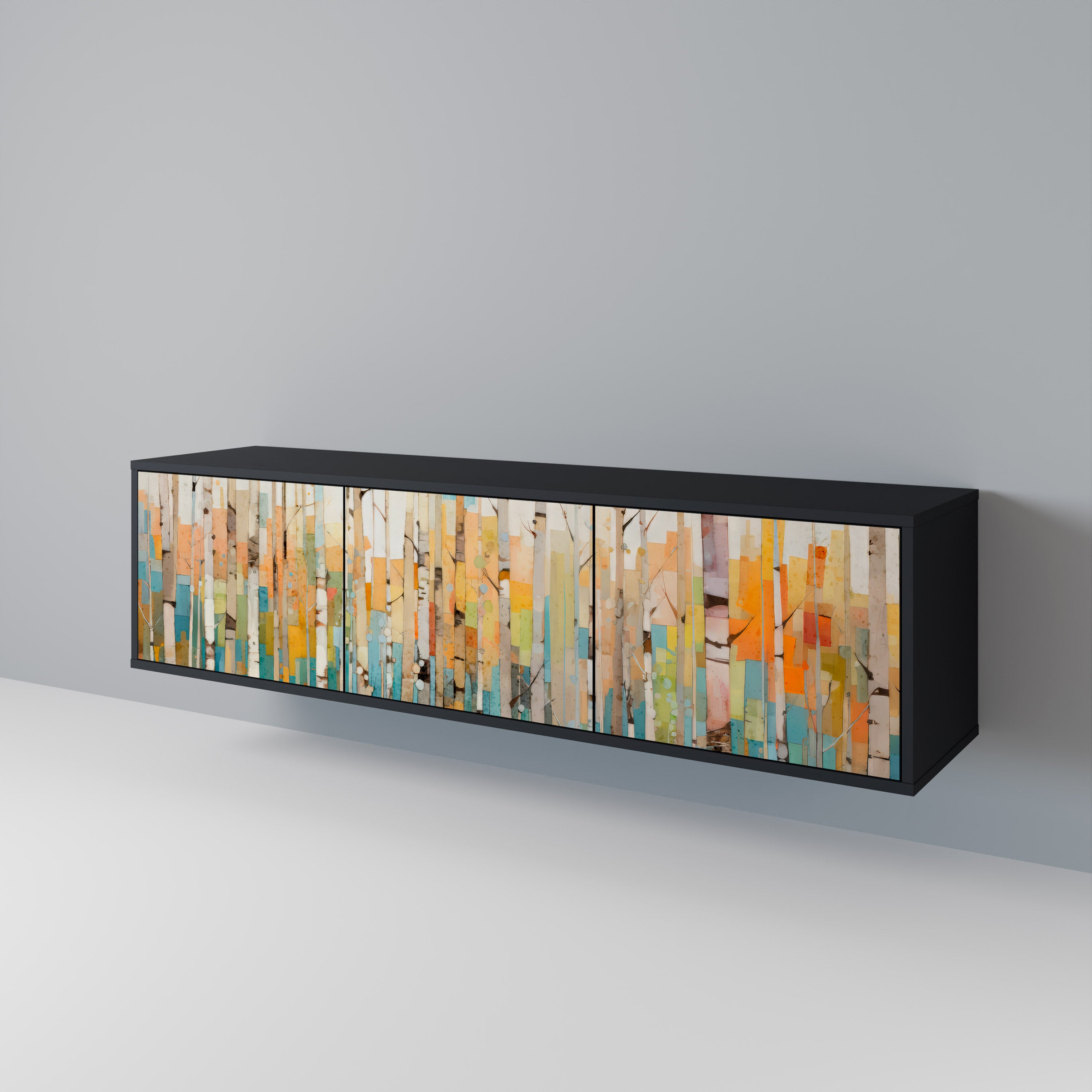BIRCH KALEIDOSCOPE Mueble de TV de 3 Puertas