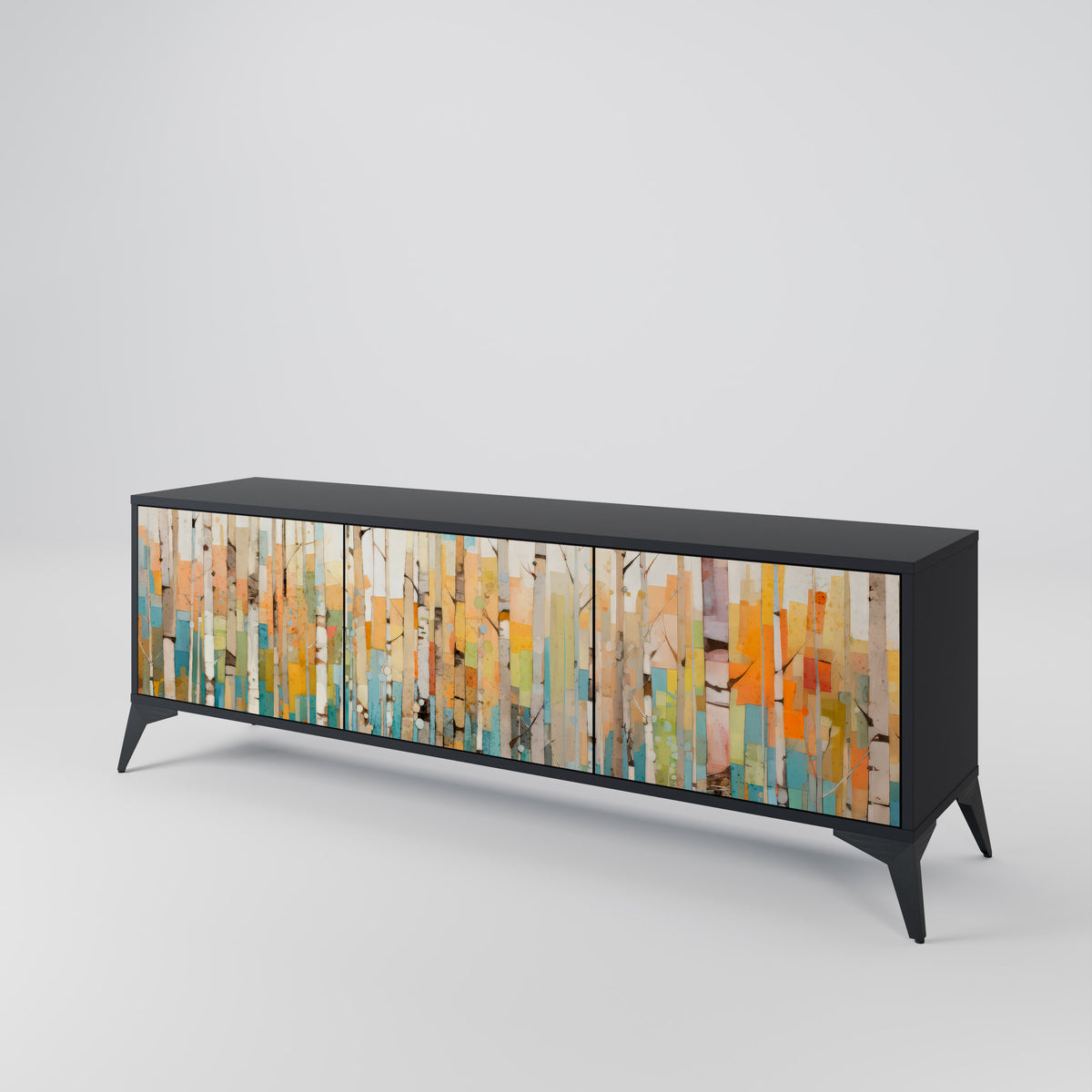 BIRCH KALEIDOSCOPE Mueble de TV de 3 Puertas