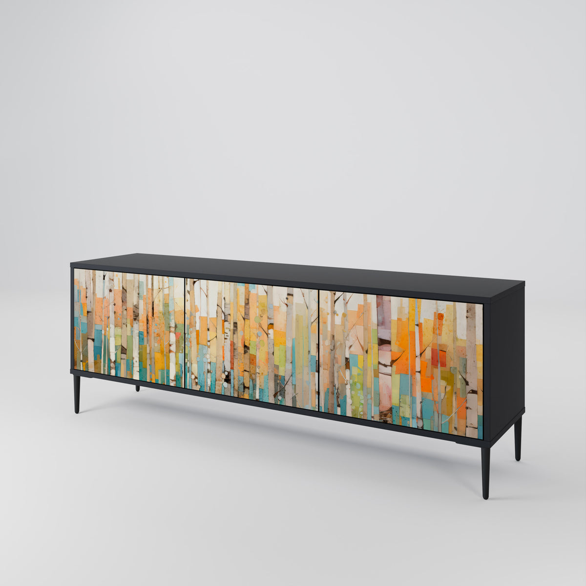 BIRCH KALEIDOSCOPE Mueble de TV de 3 Puertas