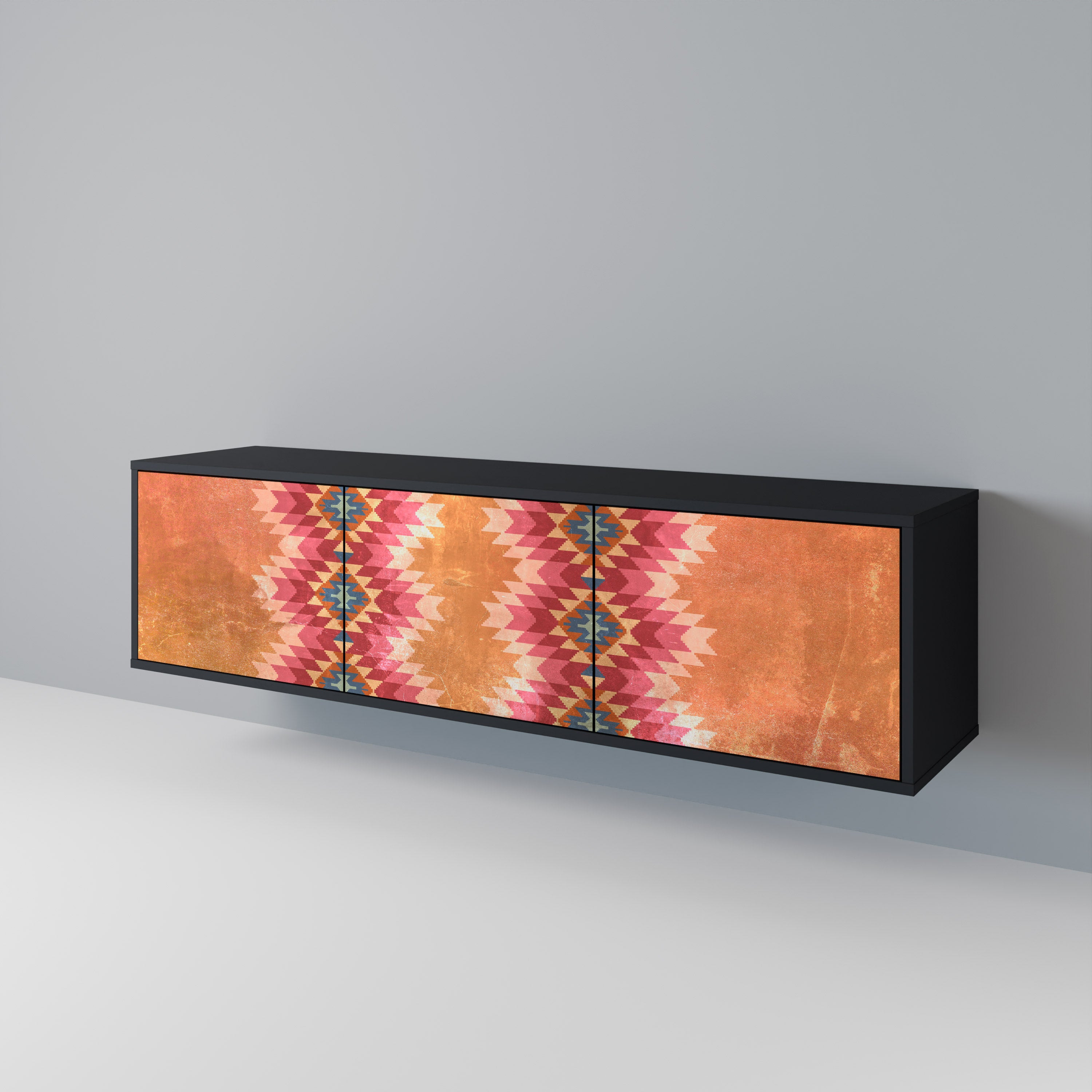INDIAN FOLK Mueble de TV de 3 Puertas