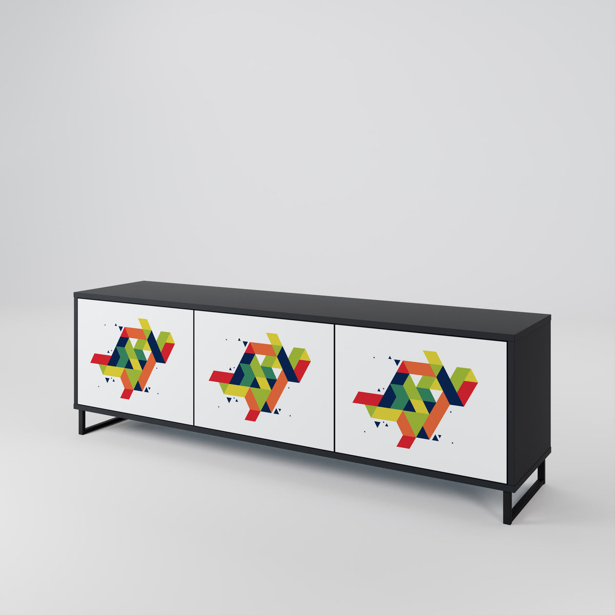 FUTURE SIGN Mueble de TV de 3 Puertas