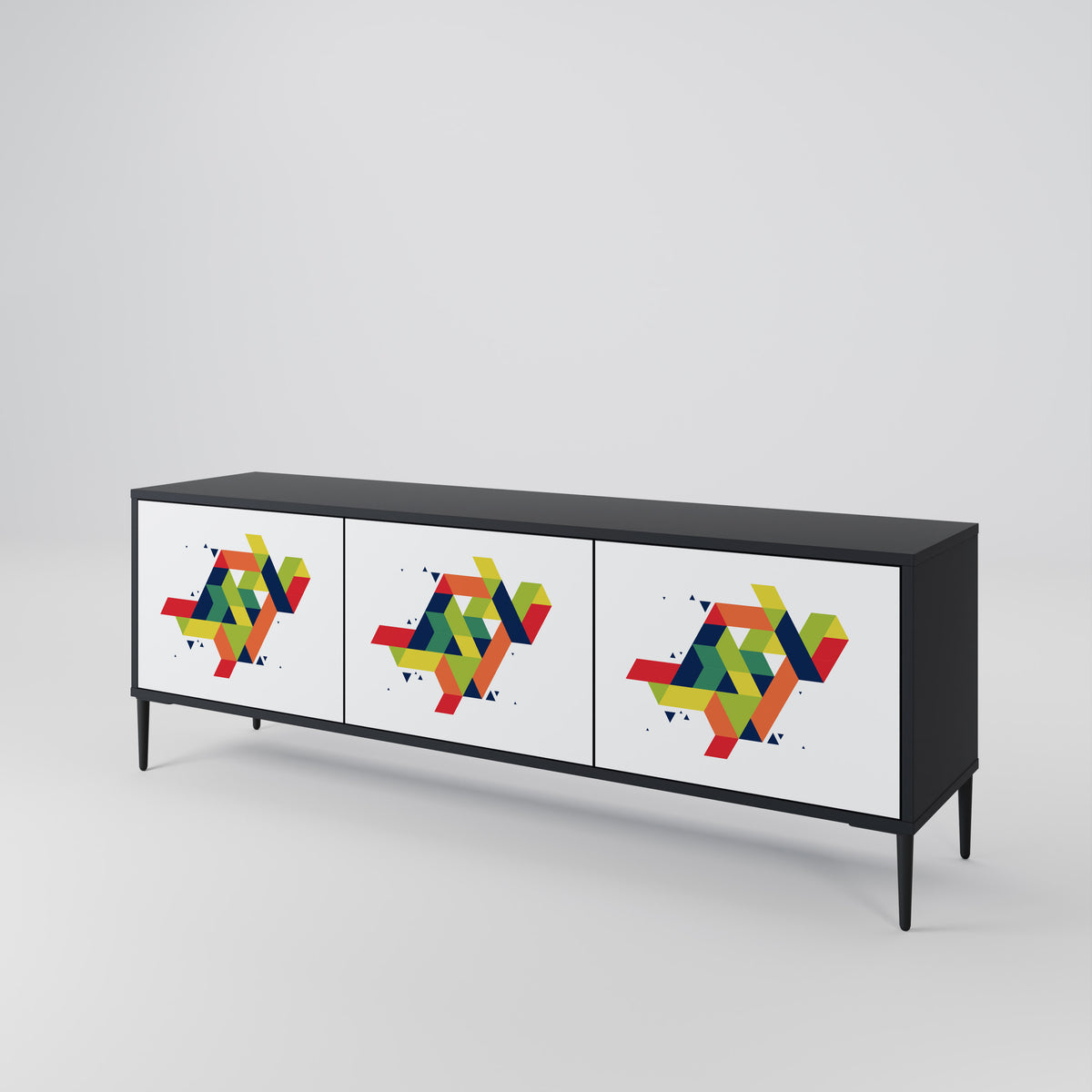 FUTURE SIGN Mueble de TV de 3 Puertas