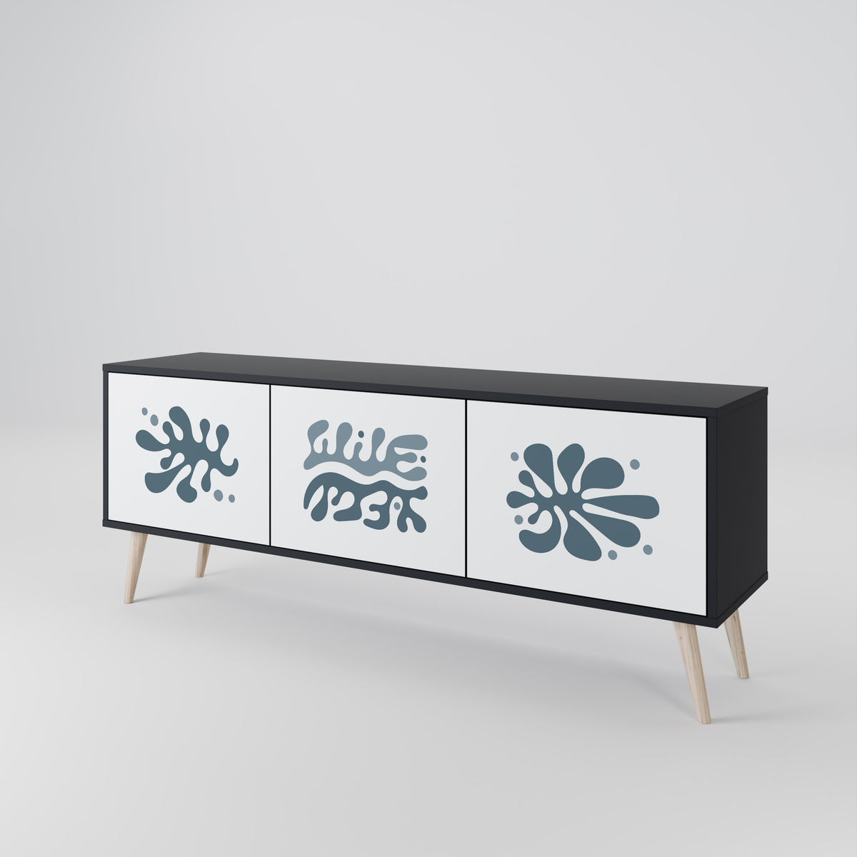 WONDERLAND VEGETATION Mueble de TV de 3 Puertas