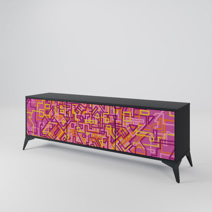 LOVELY MEMORIES Mueble de TV de 3 Puertas