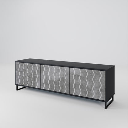 WAVES OF CONCRETE Mueble de TV de 3 Puertas