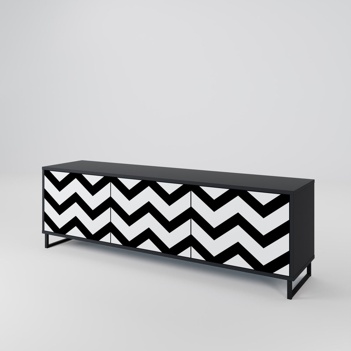 CLASSIC ZIG ZAG Mueble de TV de 3 Puertas