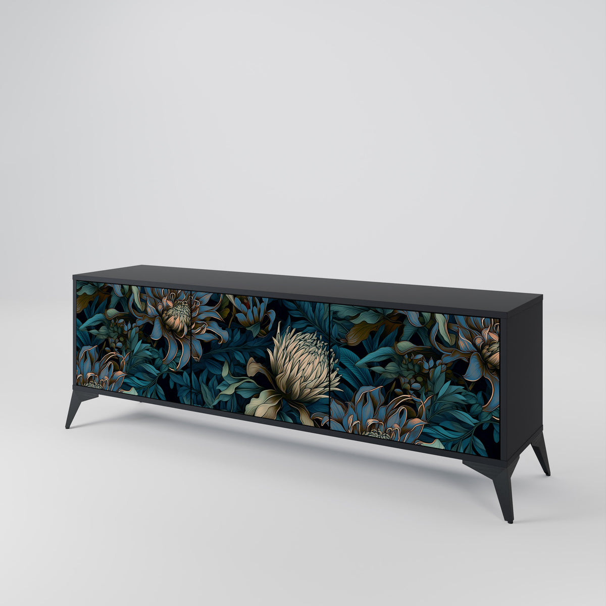 TWILIGHT BLOOM Mueble de TV de 3 Puertas
