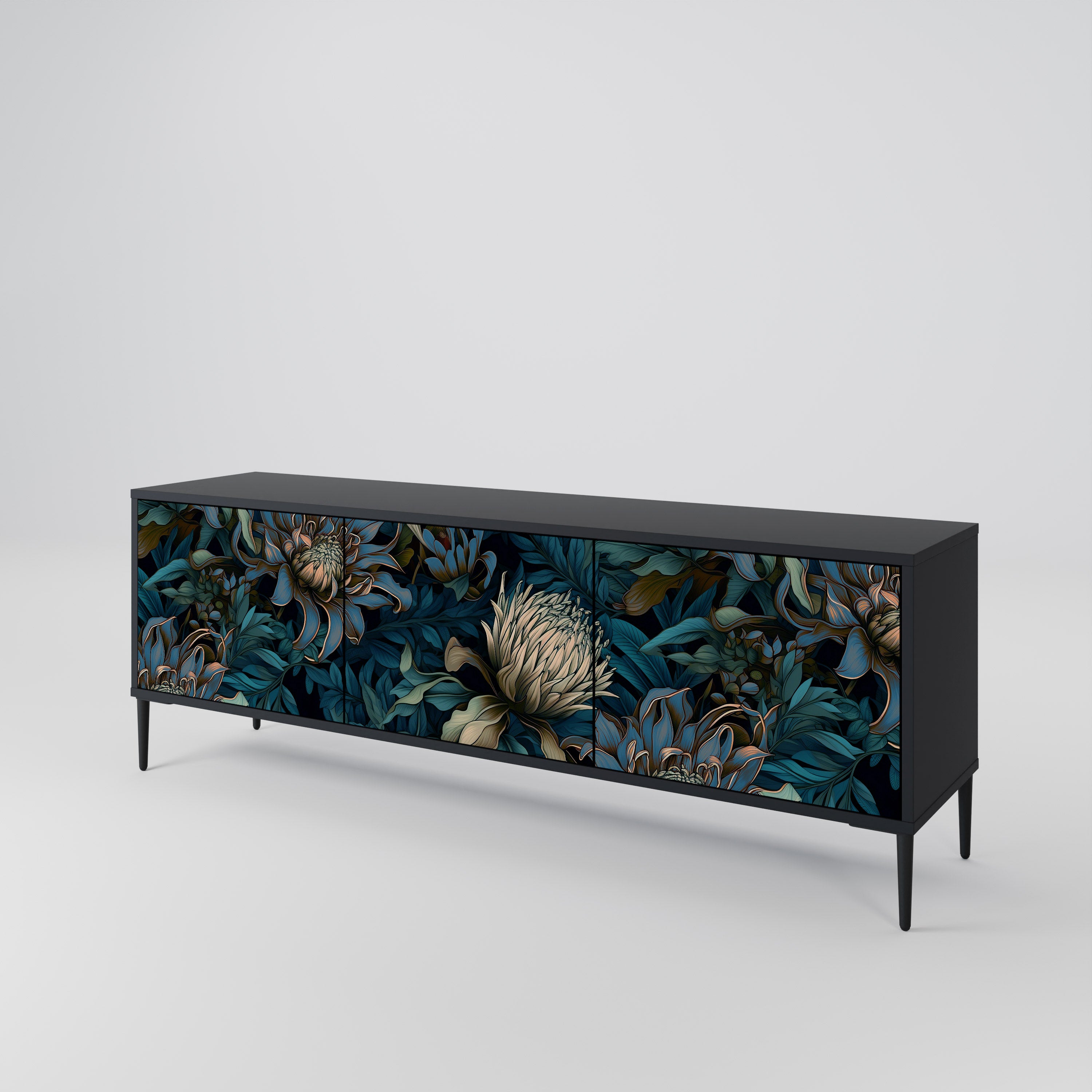 TWILIGHT BLOOM 3-Door TV Cabinet