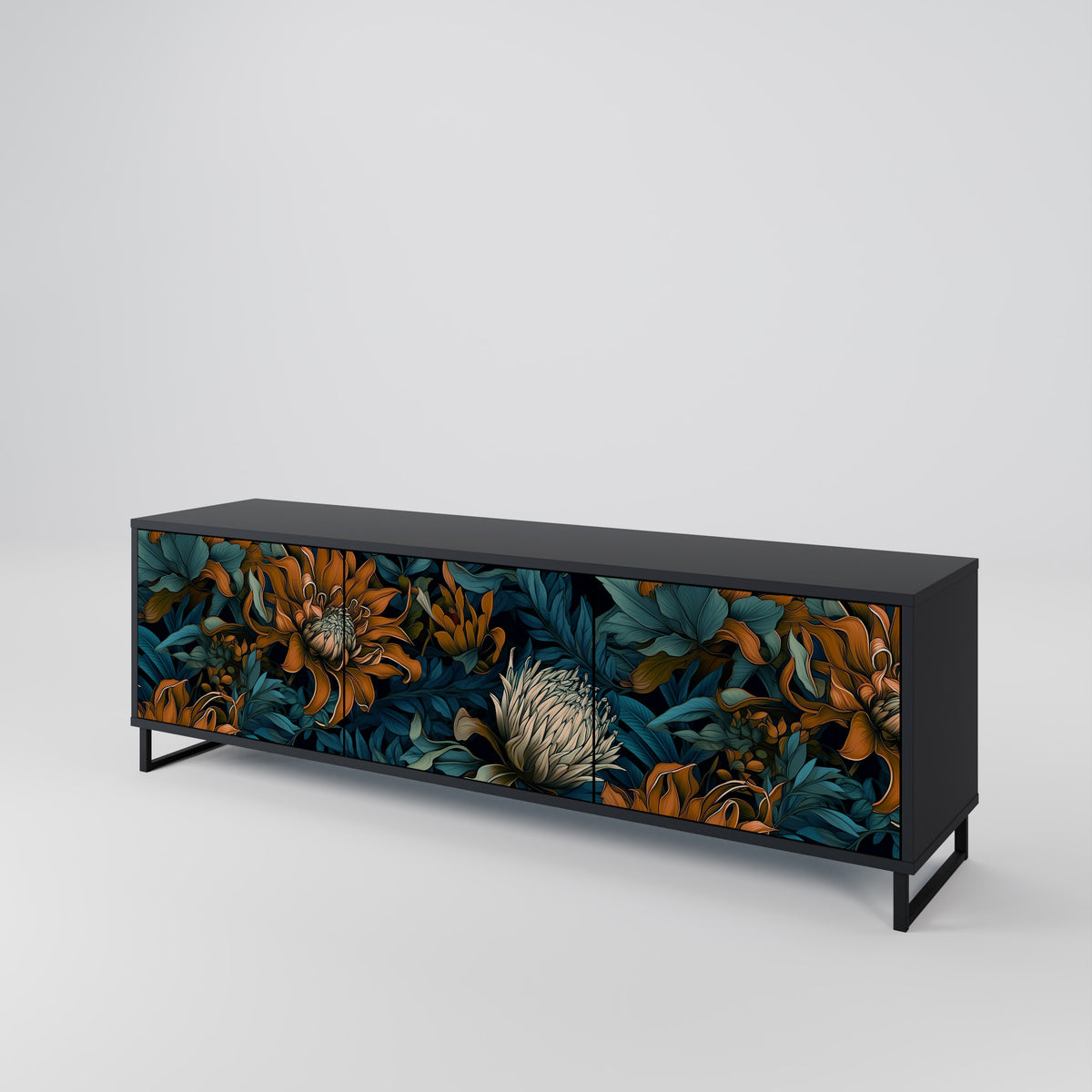 MORNING BLOOM Mueble de TV de 3 Puertas