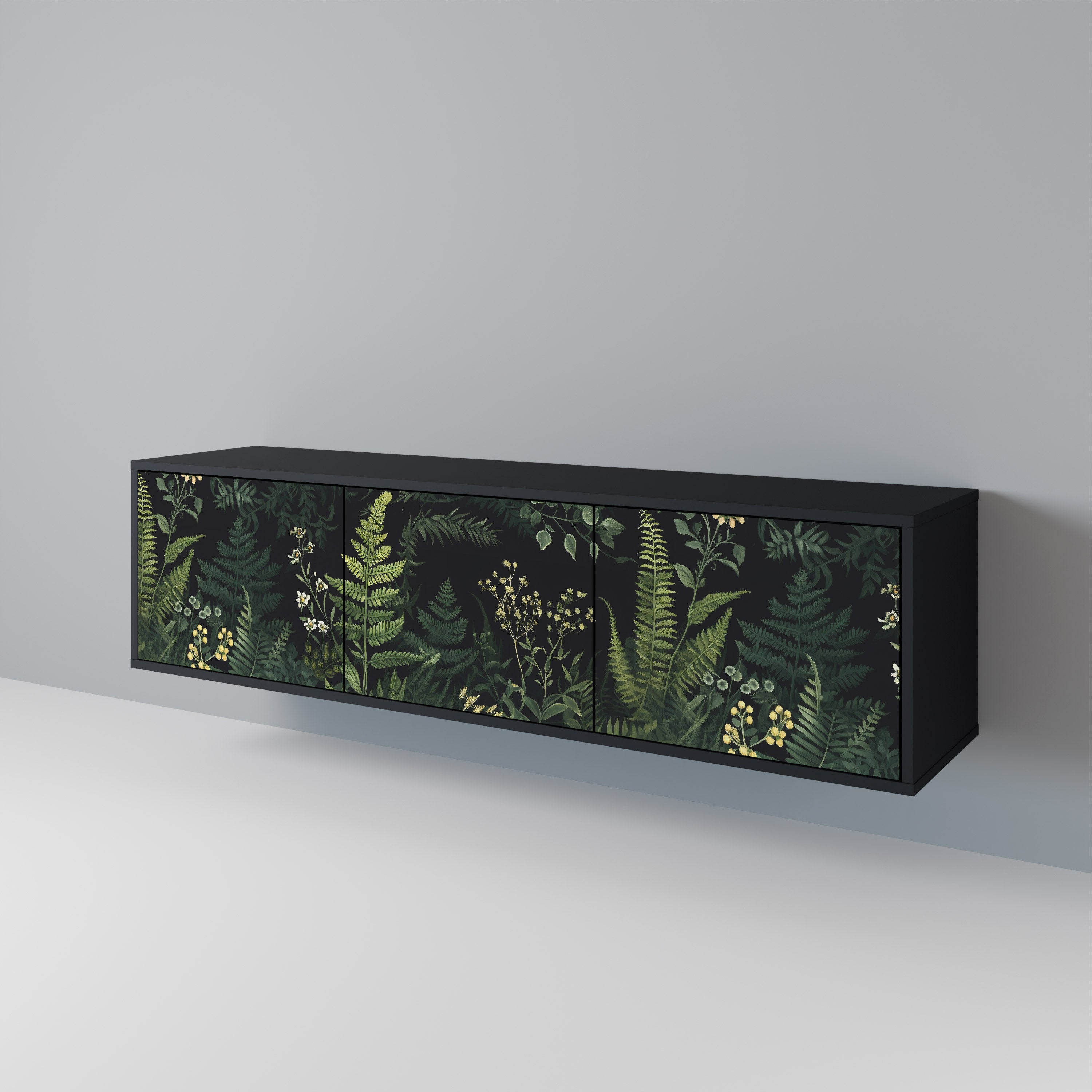 FERN FLOWERS Mueble de TV de 3 Puertas