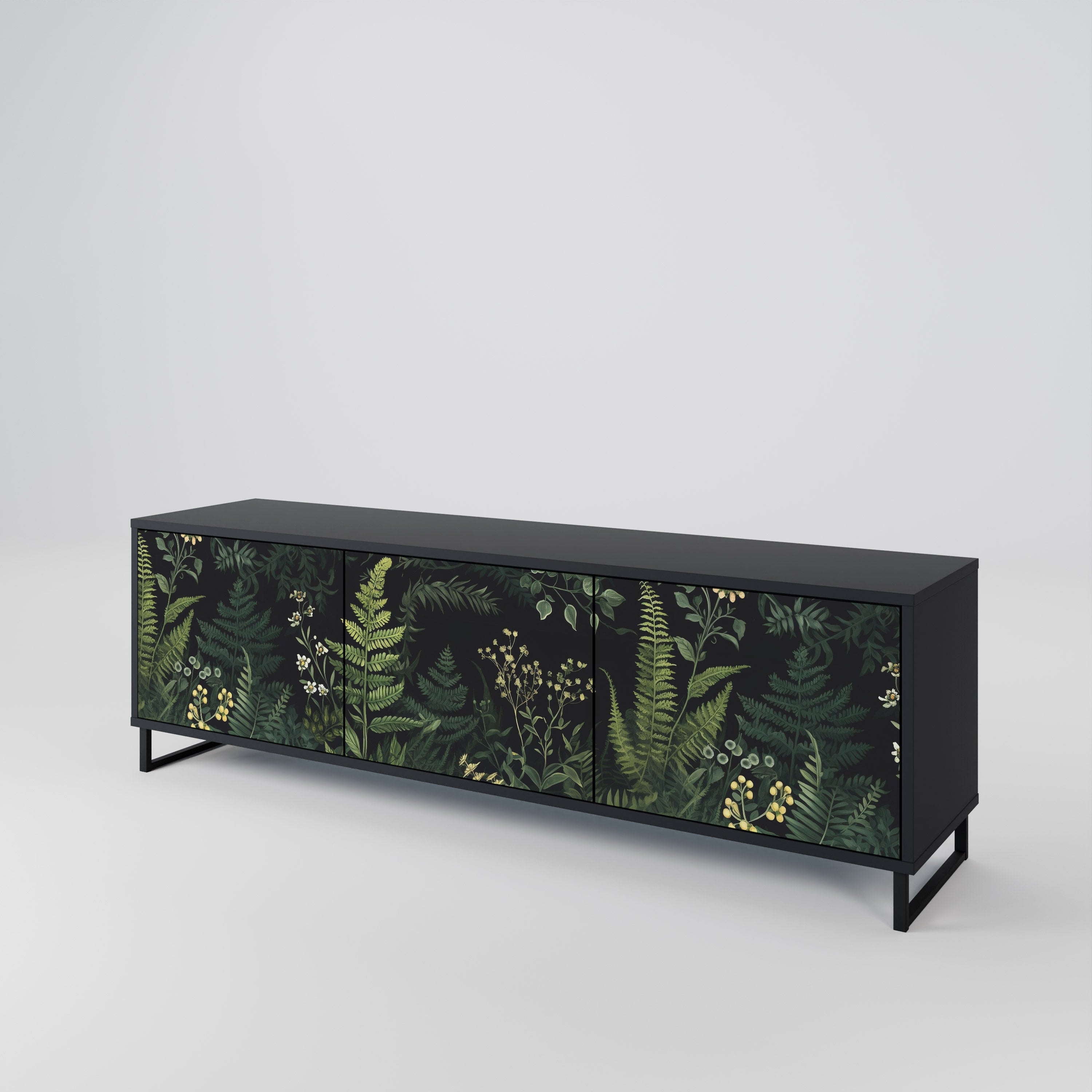 FERN FLOWERS Mueble de TV de 3 Puertas
