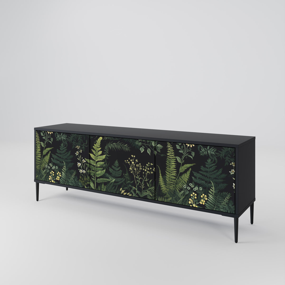 FERN FLOWERS Mueble de TV de 3 Puertas