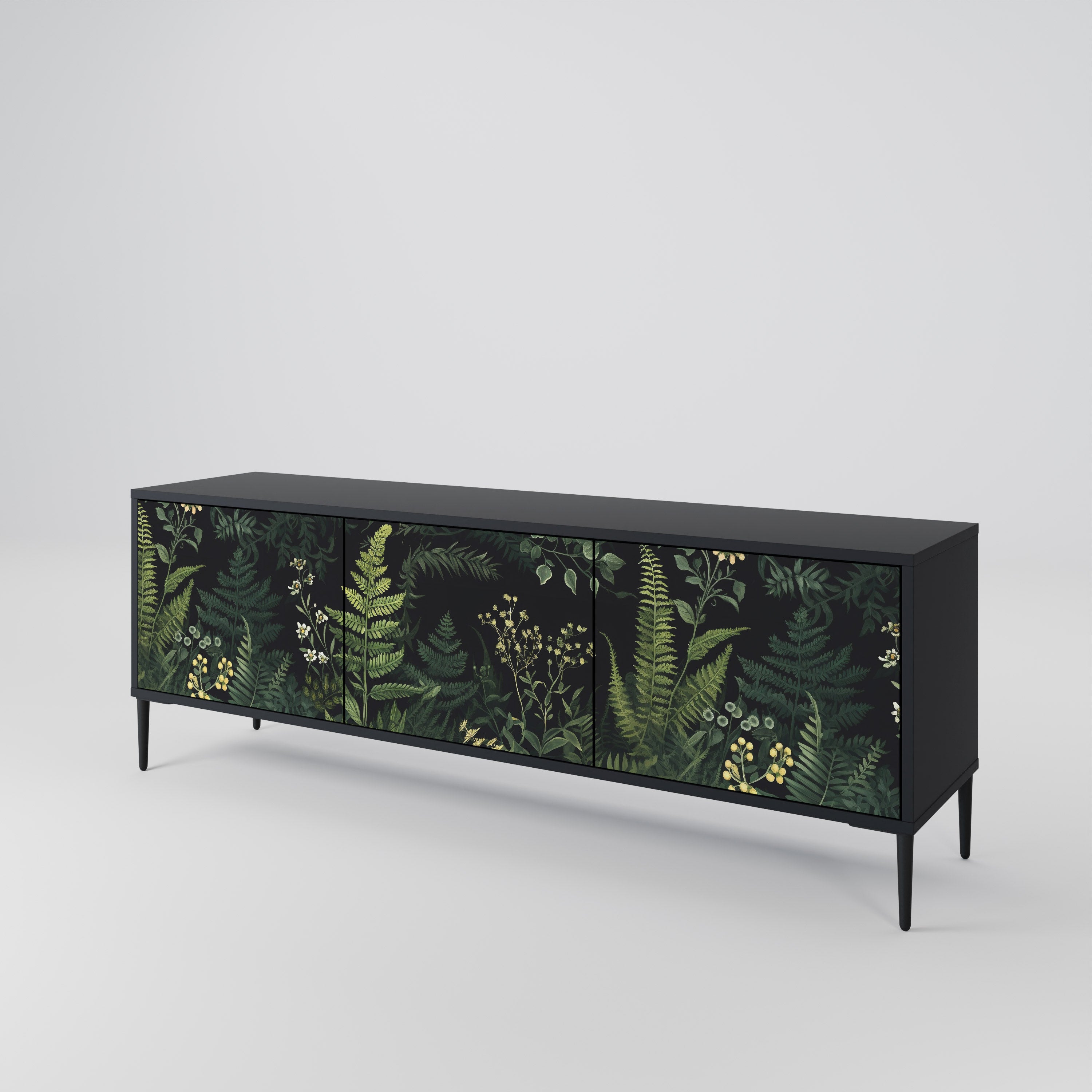 FERN FLOWERS Mueble de TV de 3 Puertas