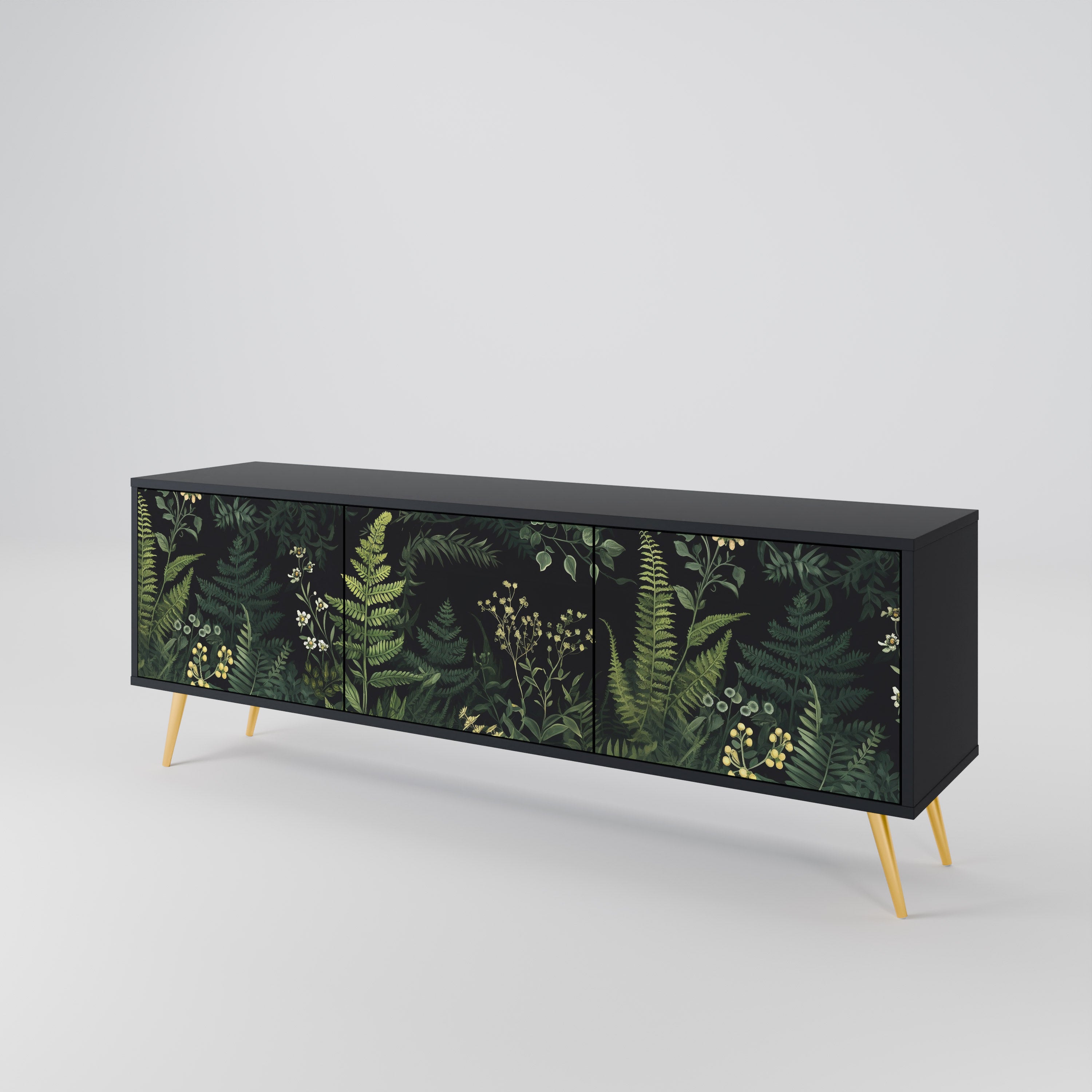 FERN FLOWERS Mueble de TV de 3 Puertas