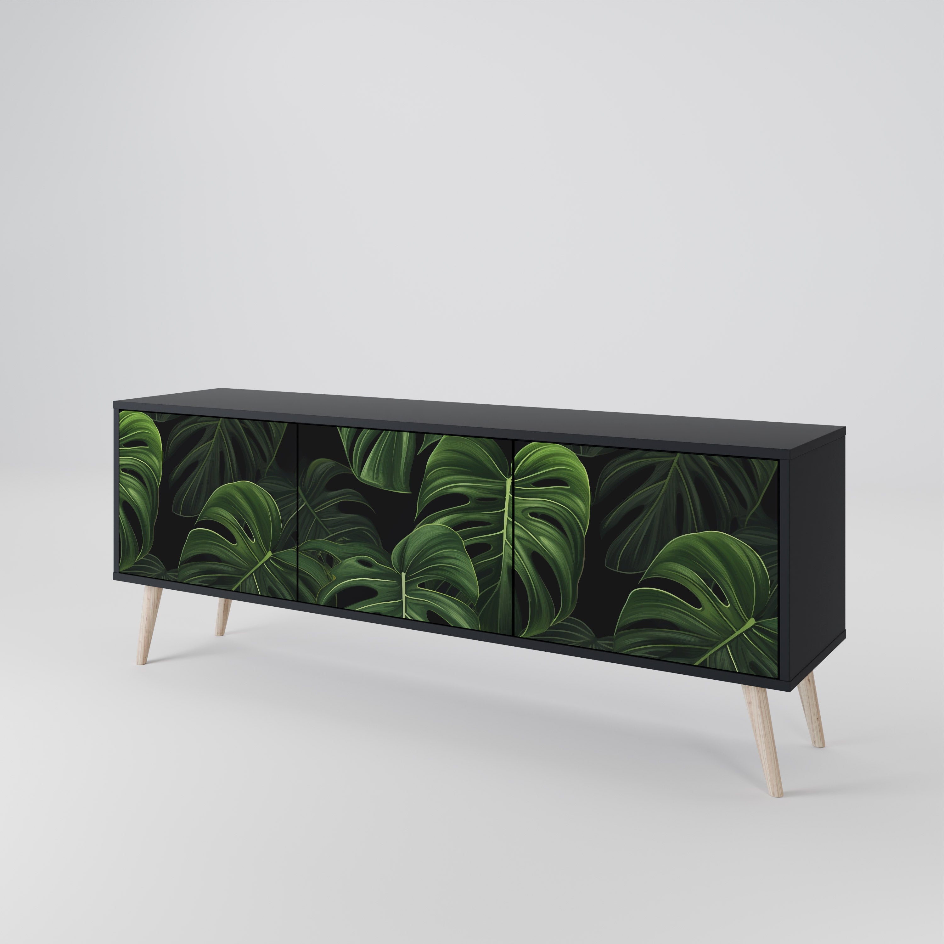 INFINITE MONSTERA Mueble de TV de 3 Puertas