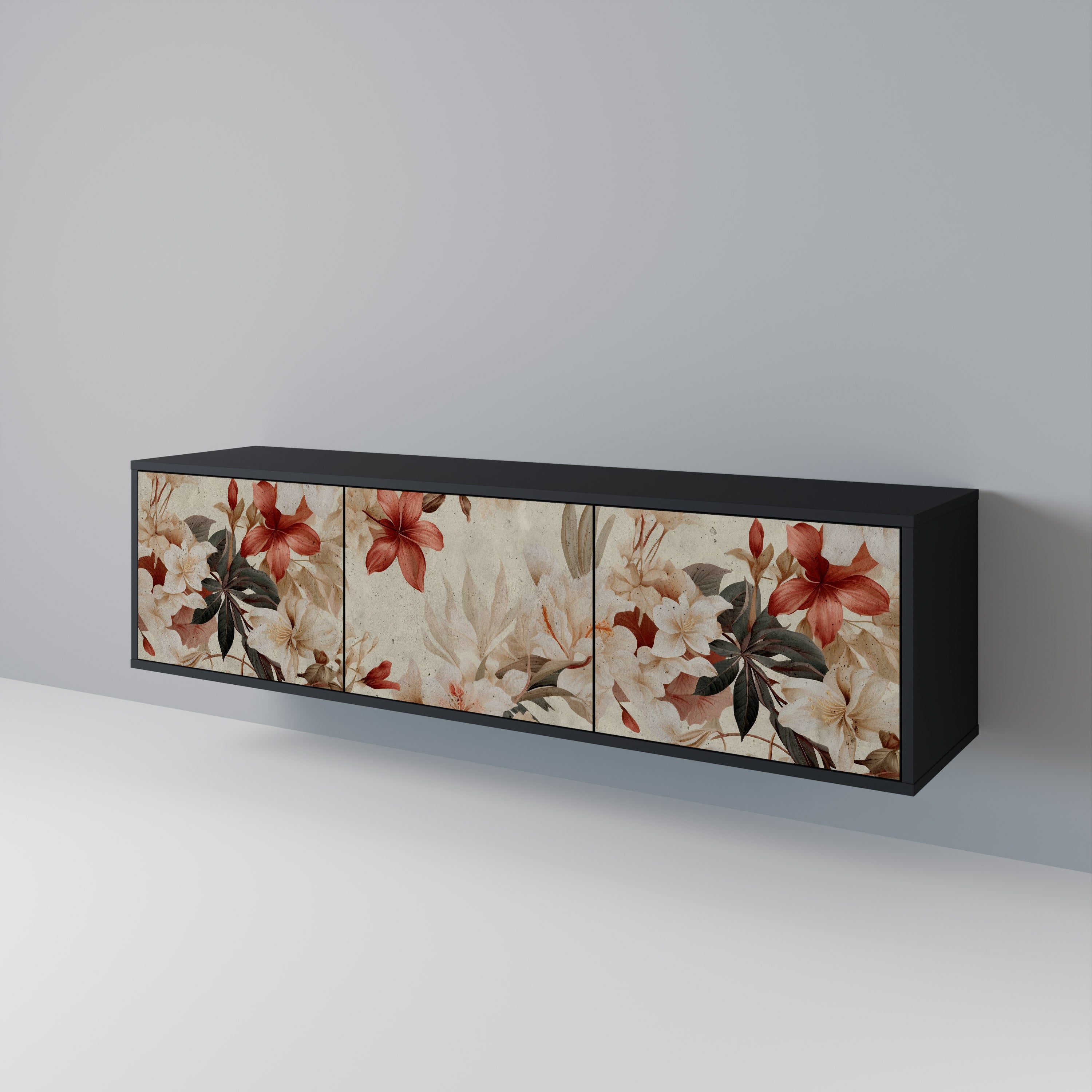 PETAL HARMONY Mueble de TV de 3 Puertas