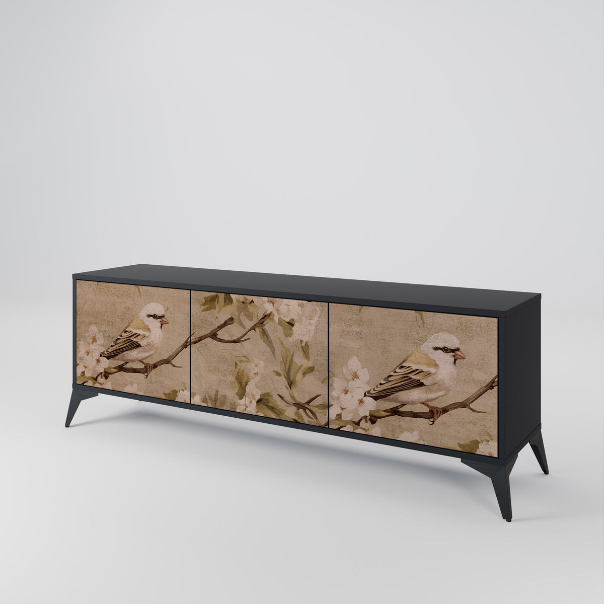 PETAL DISTINGUISH Mueble de TV de 3 Puertas