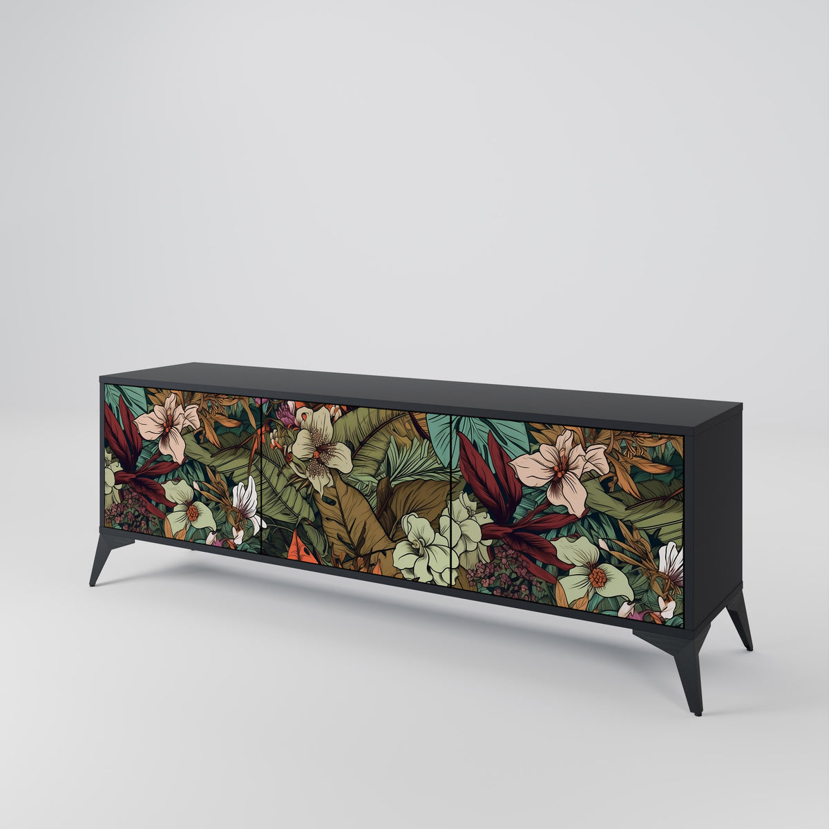 BOTANICAL EMERGENCE Mueble de TV de 3 Puertas