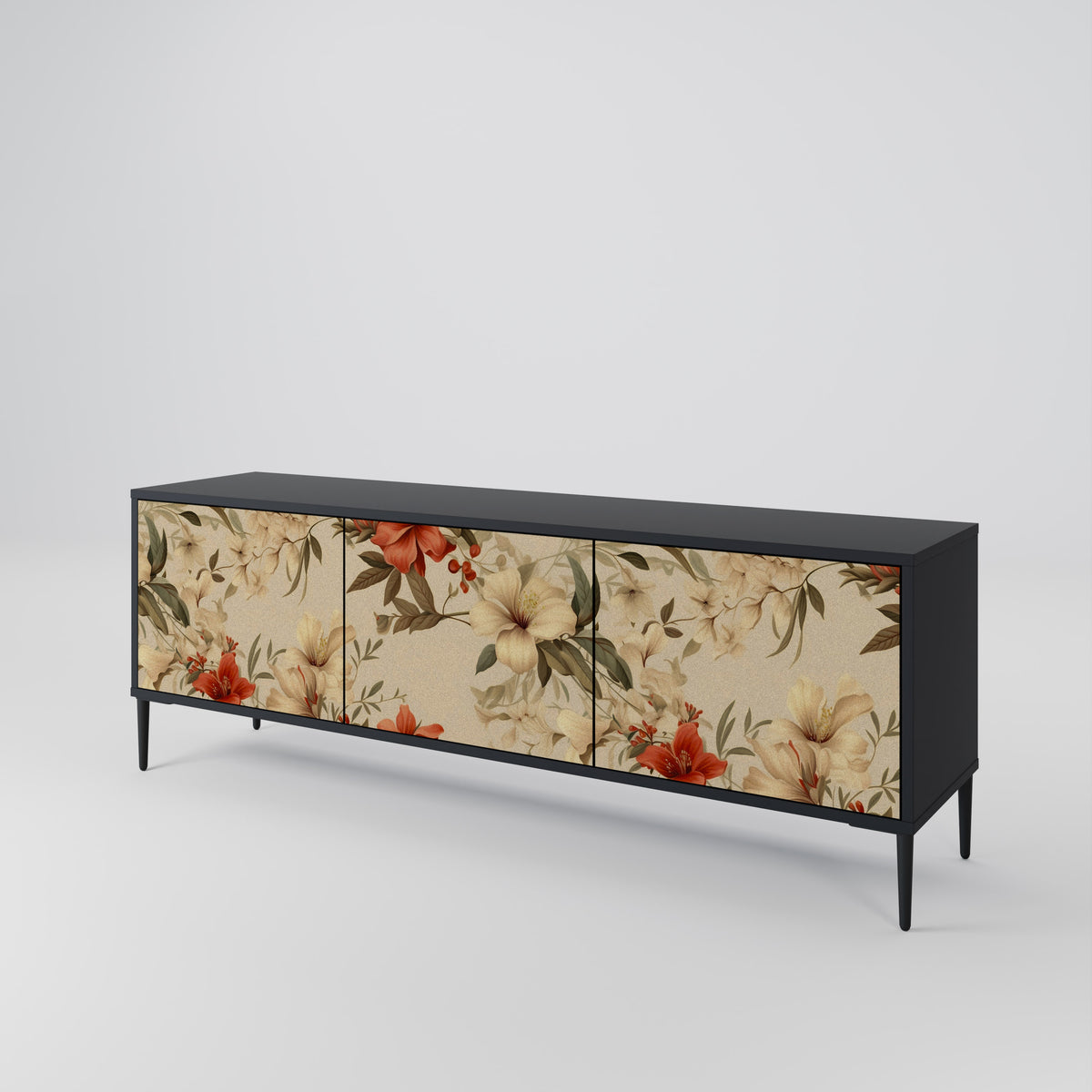 BLOOMING HARMONY Mueble de TV de 3 Puertas