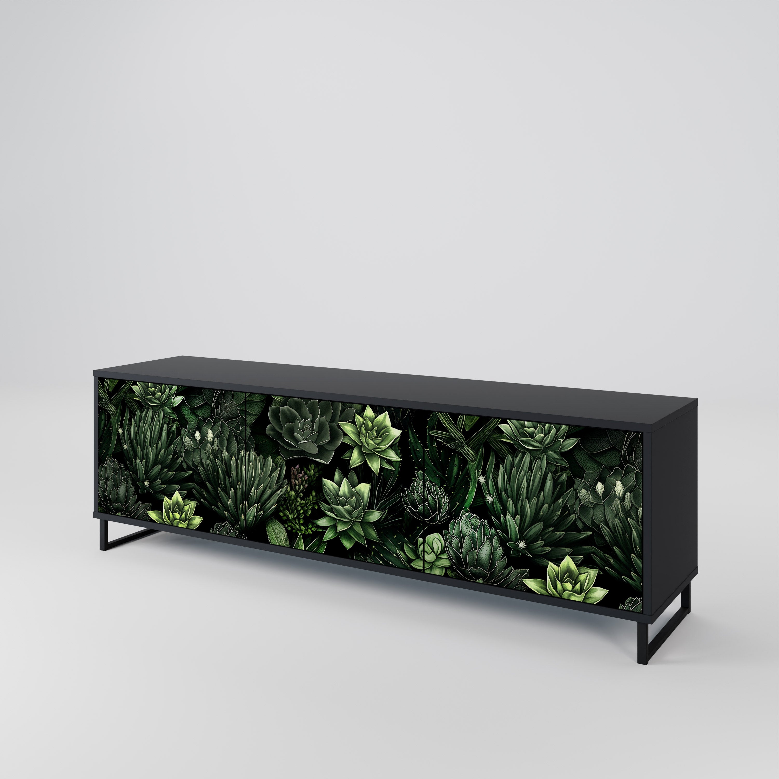 SUCCULENT JUNGLE Mueble de TV de 3 Puertas