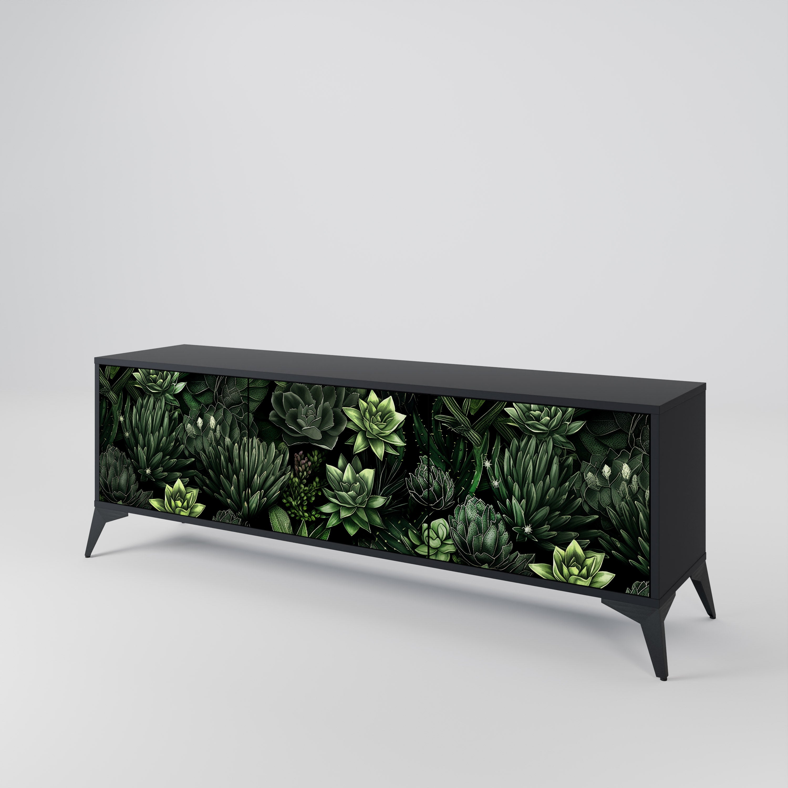 SUCCULENT JUNGLE Mueble de TV de 3 Puertas