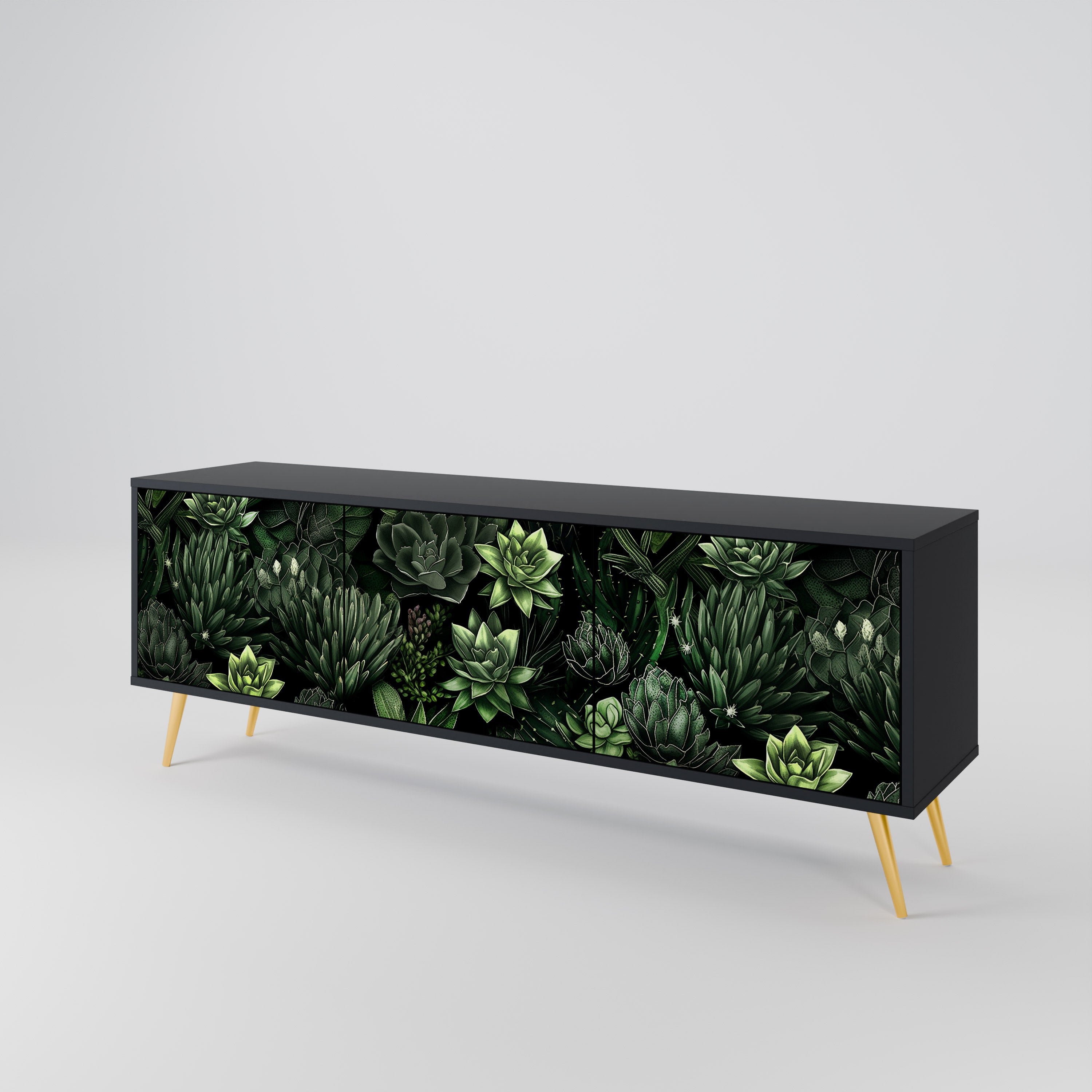 SUCCULENT JUNGLE Mueble de TV de 3 Puertas