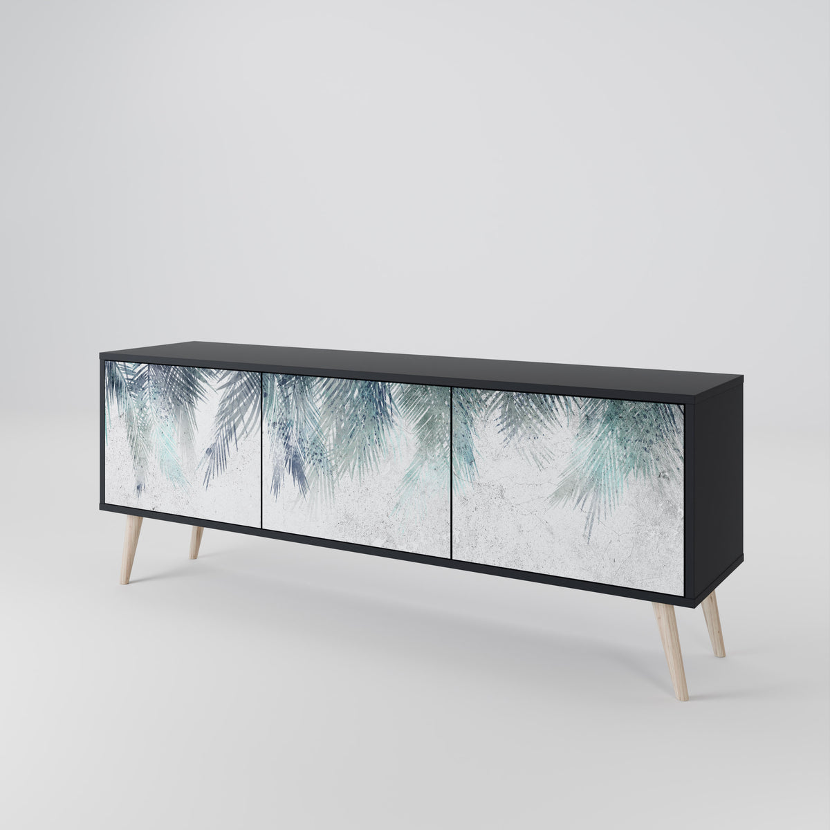PALM VEIL Mueble de TV de 3 Puertas