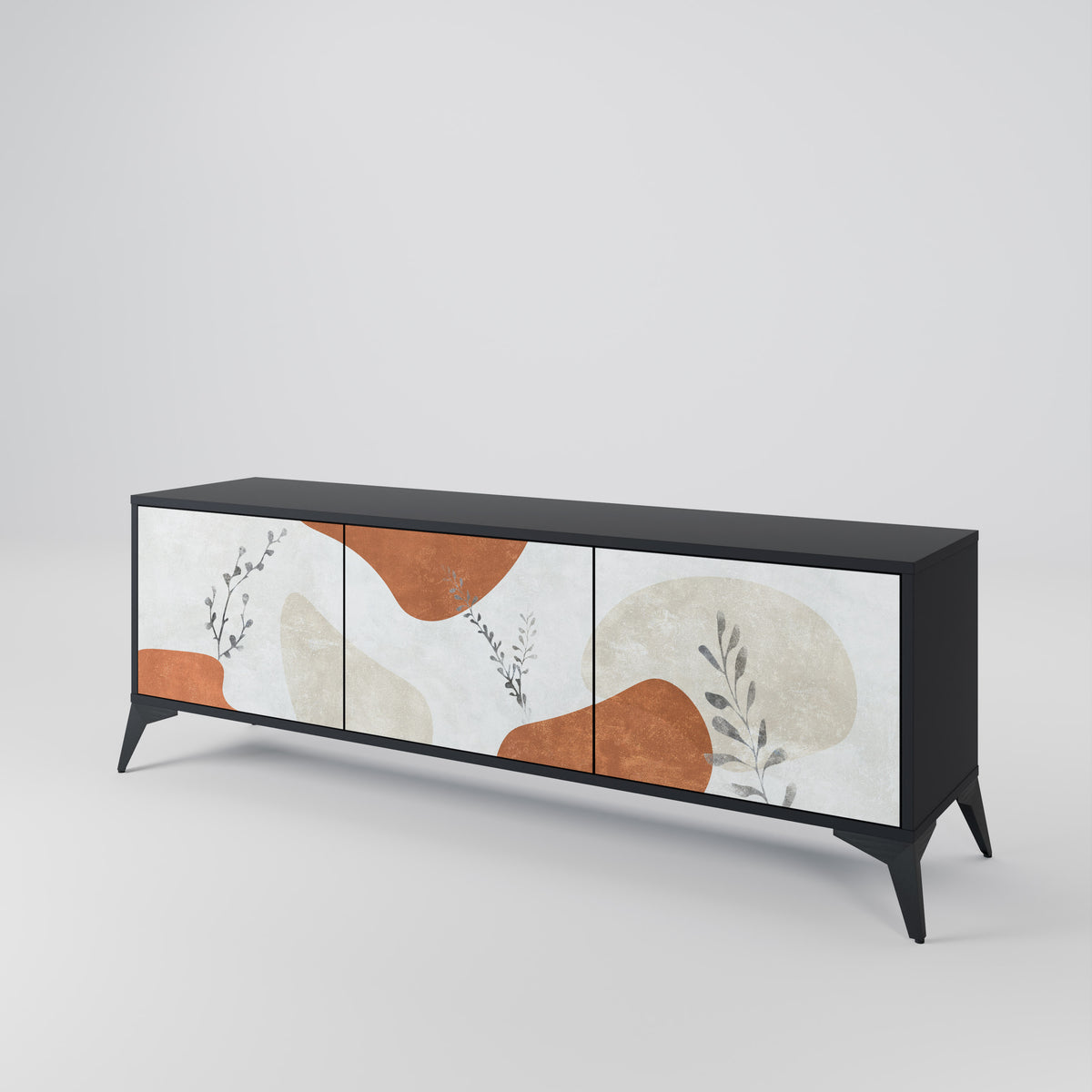 TRANQUIL TWIG Mueble de TV de 3 Puertas