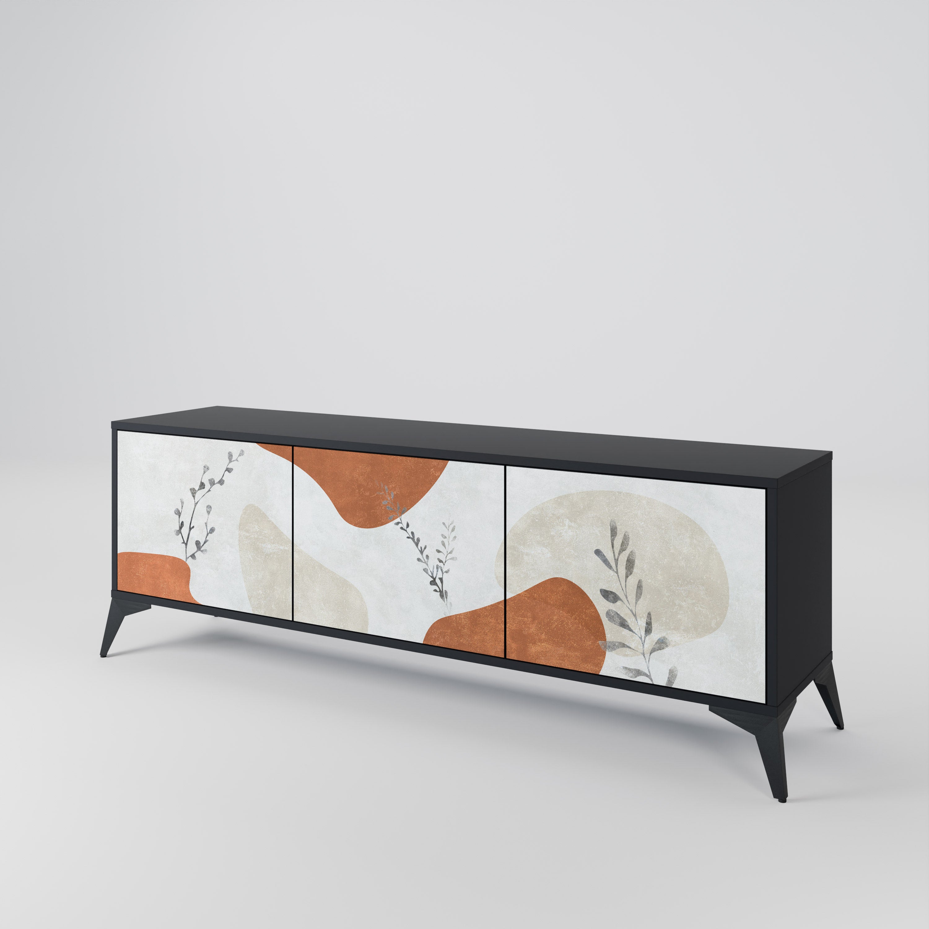 TRANQUIL TWIG Mueble de TV de 3 Puertas