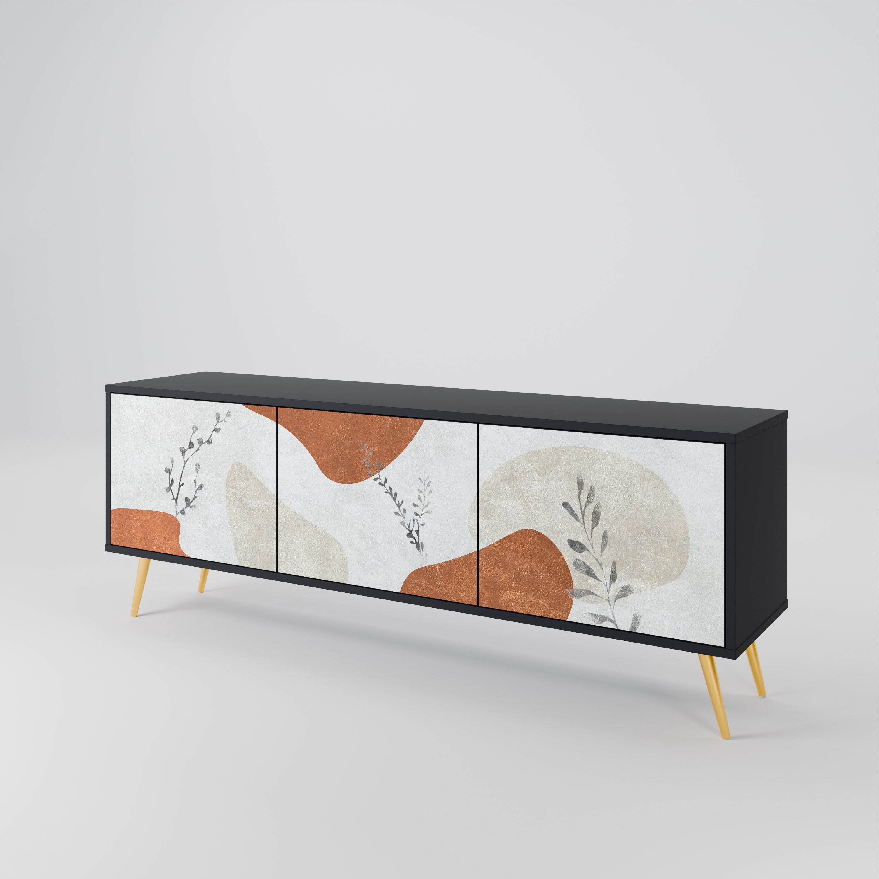 TRANQUIL TWIG Mueble de TV de 3 Puertas