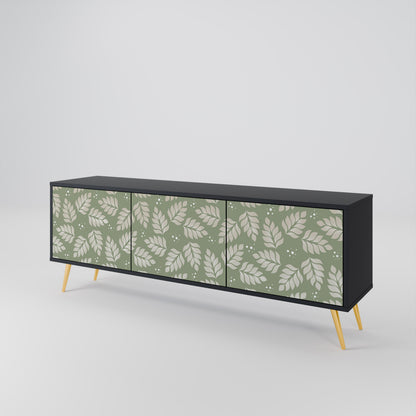 LEAVES ON GREEN Mueble de TV de 3 Puertas