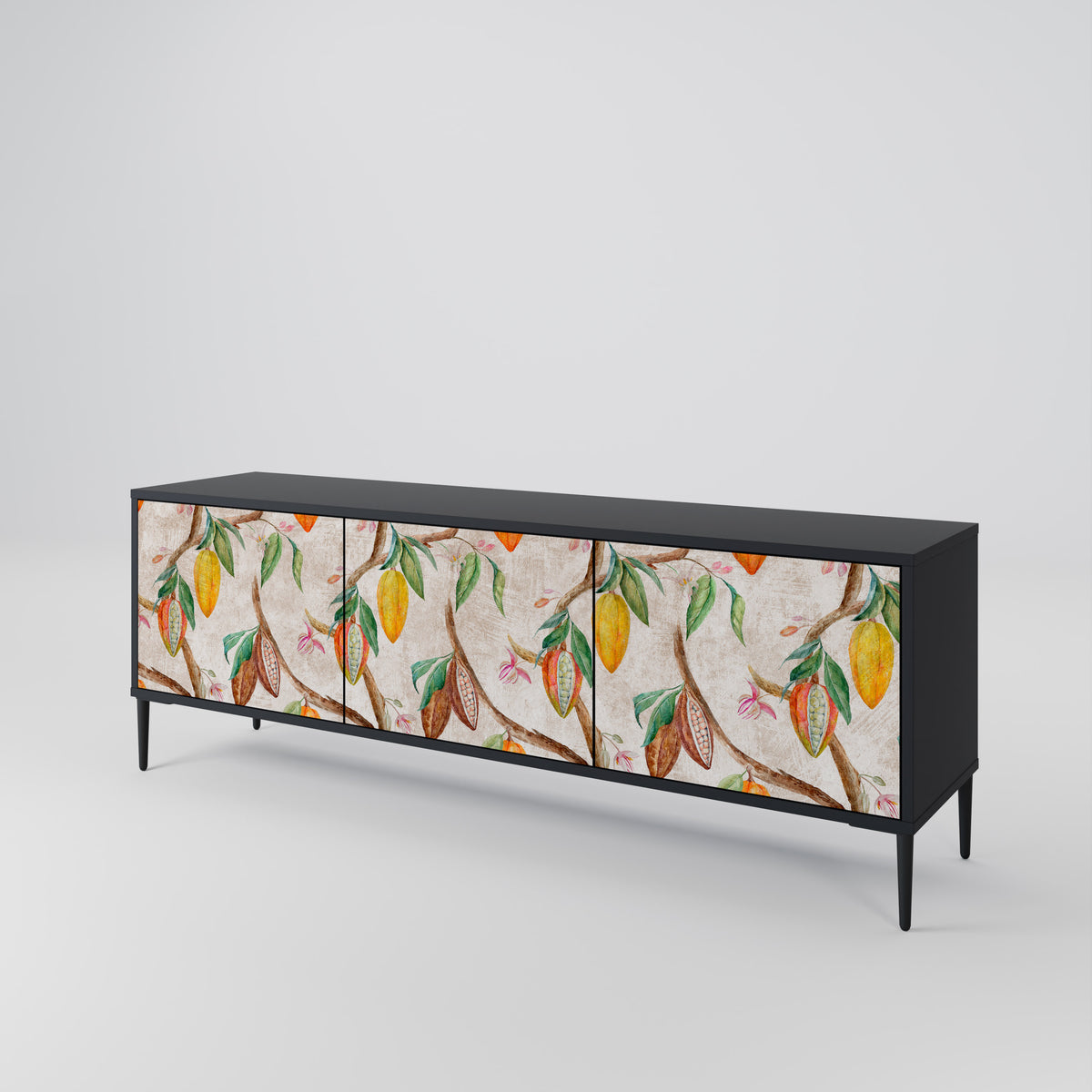 COCOA FRUITS Mueble de TV de 3 Puertas