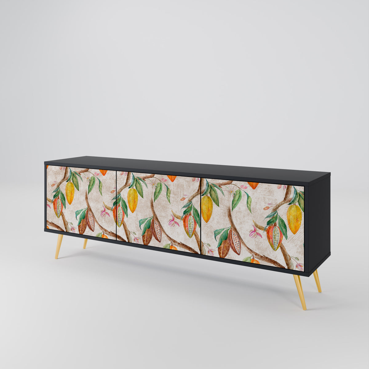COCOA FRUITS Mueble de TV de 3 Puertas