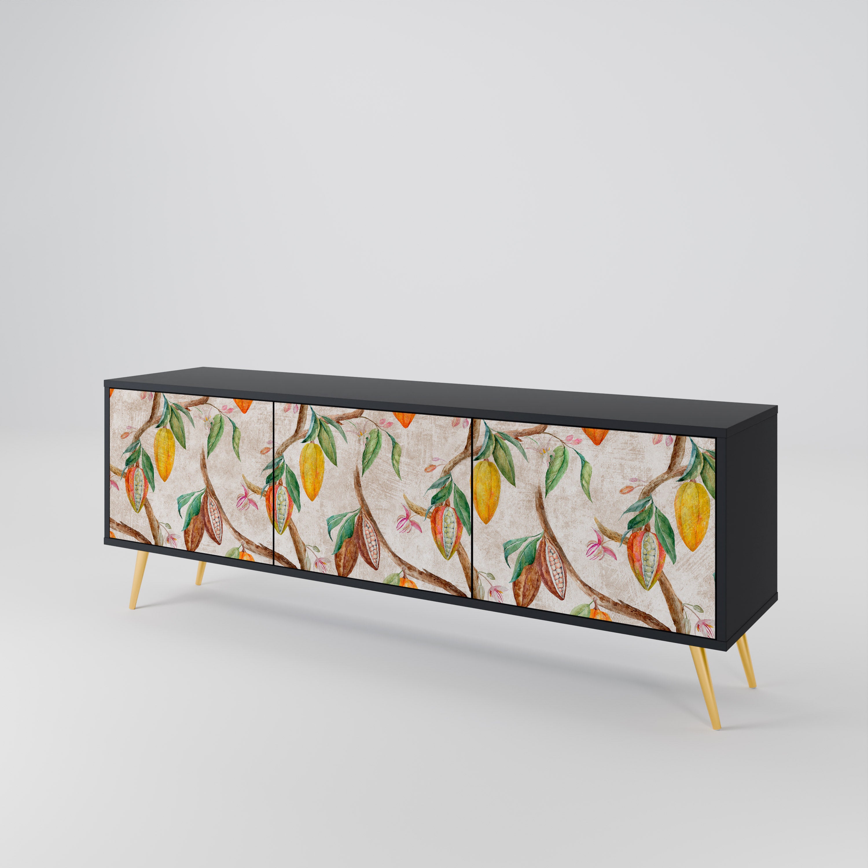 COCOA FRUITS Mueble de TV de 3 Puertas