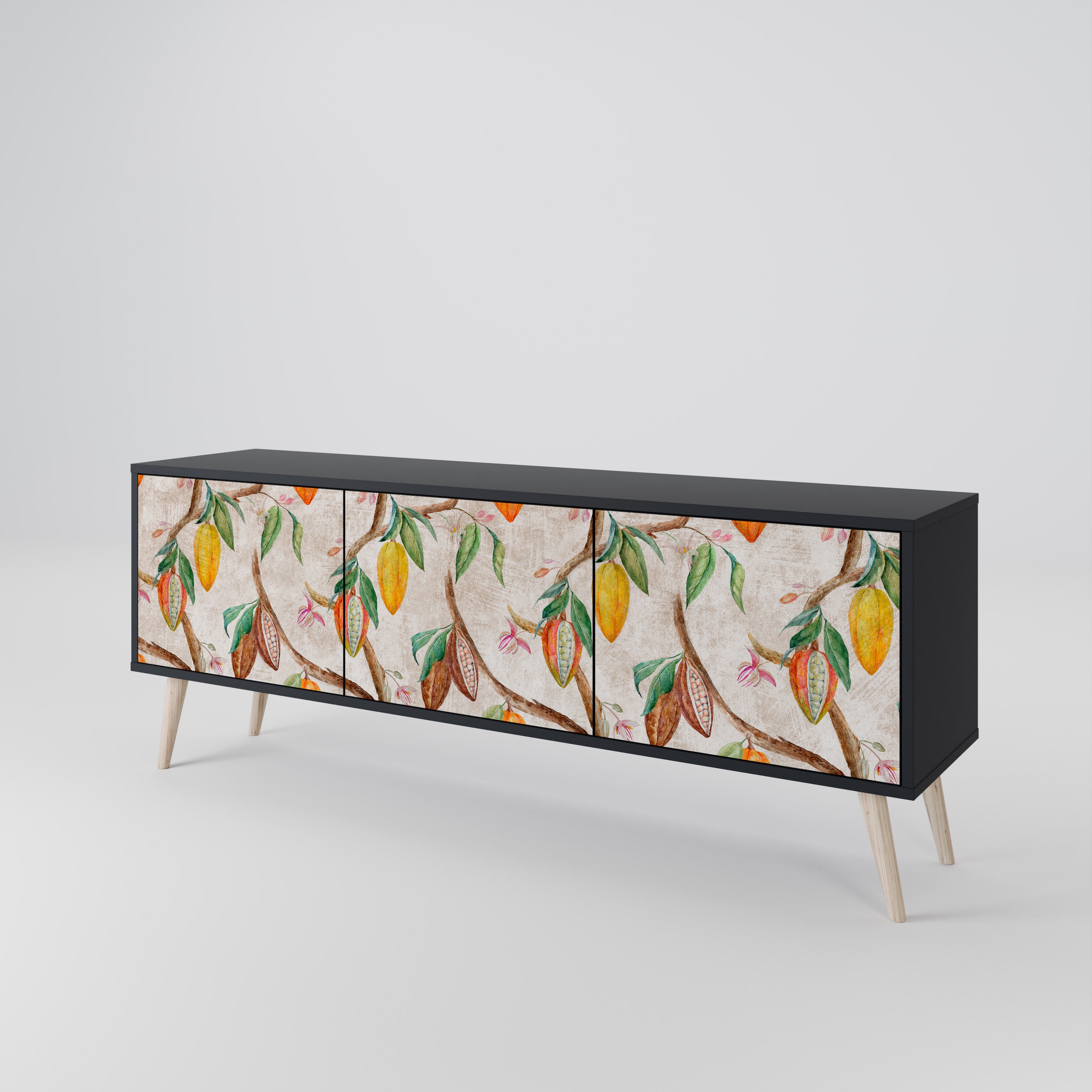 COCOA FRUITS Mueble de TV de 3 Puertas