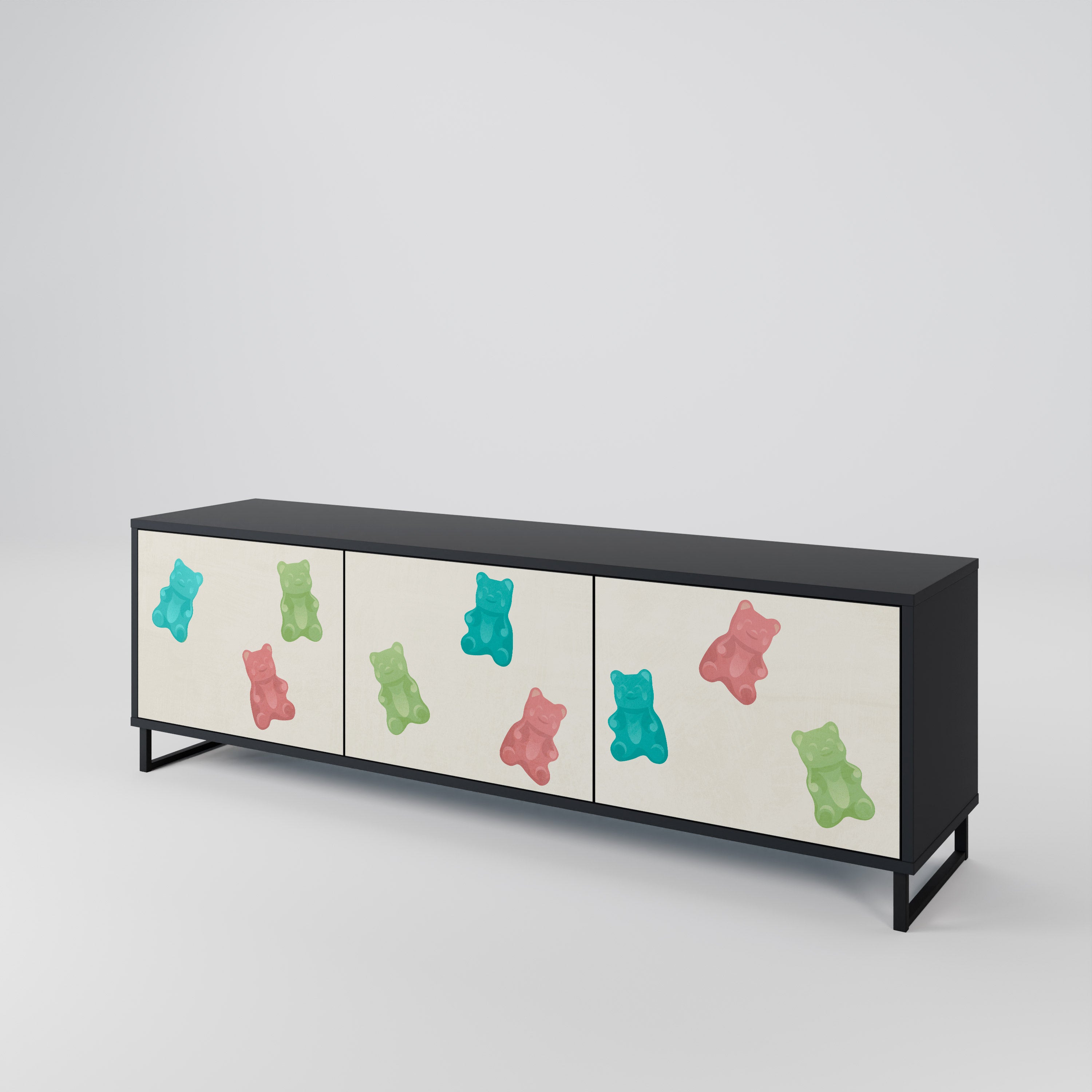 GUMMY BEARS Mueble de TV de 3 Puertas
