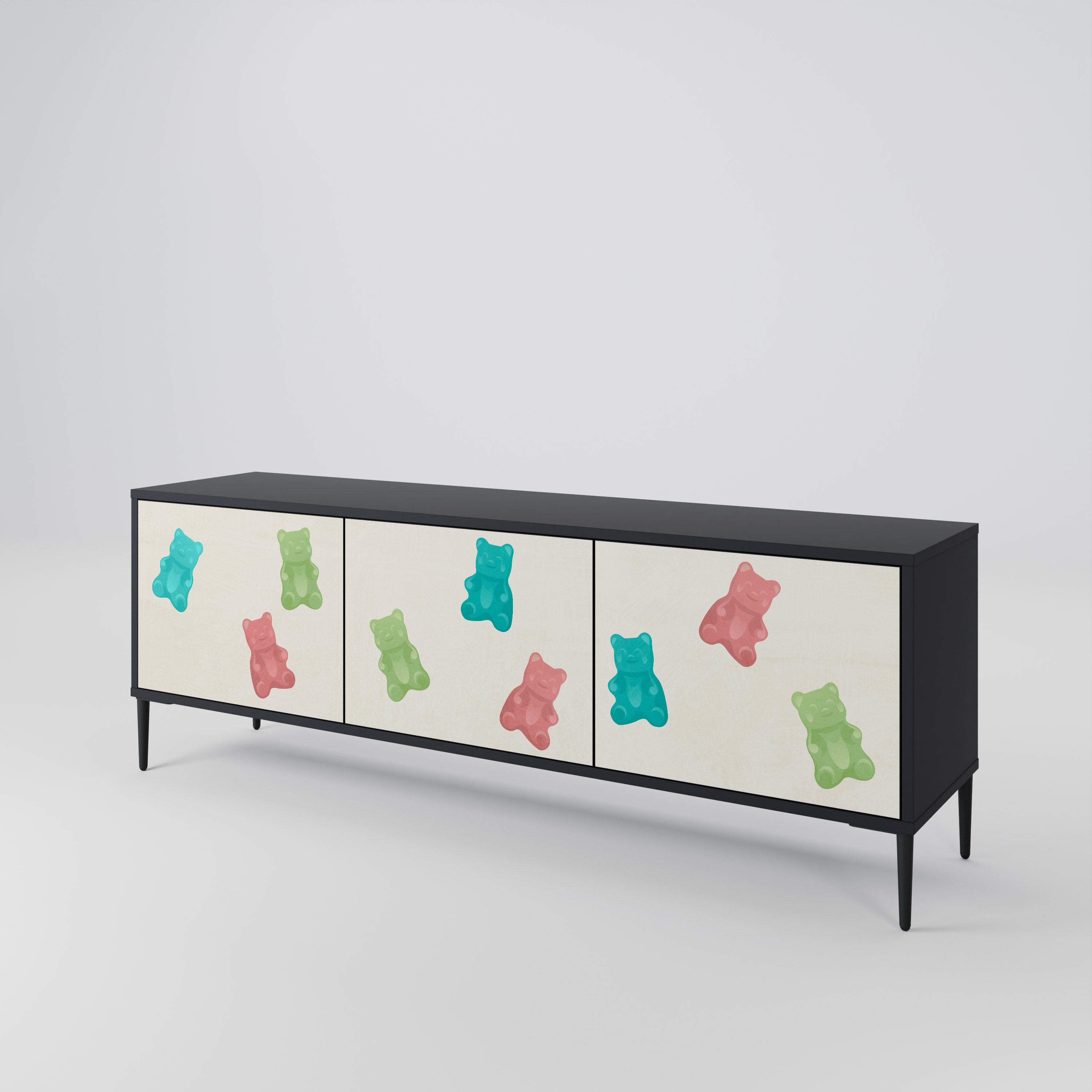 GUMMY BEARS Mueble de TV de 3 Puertas