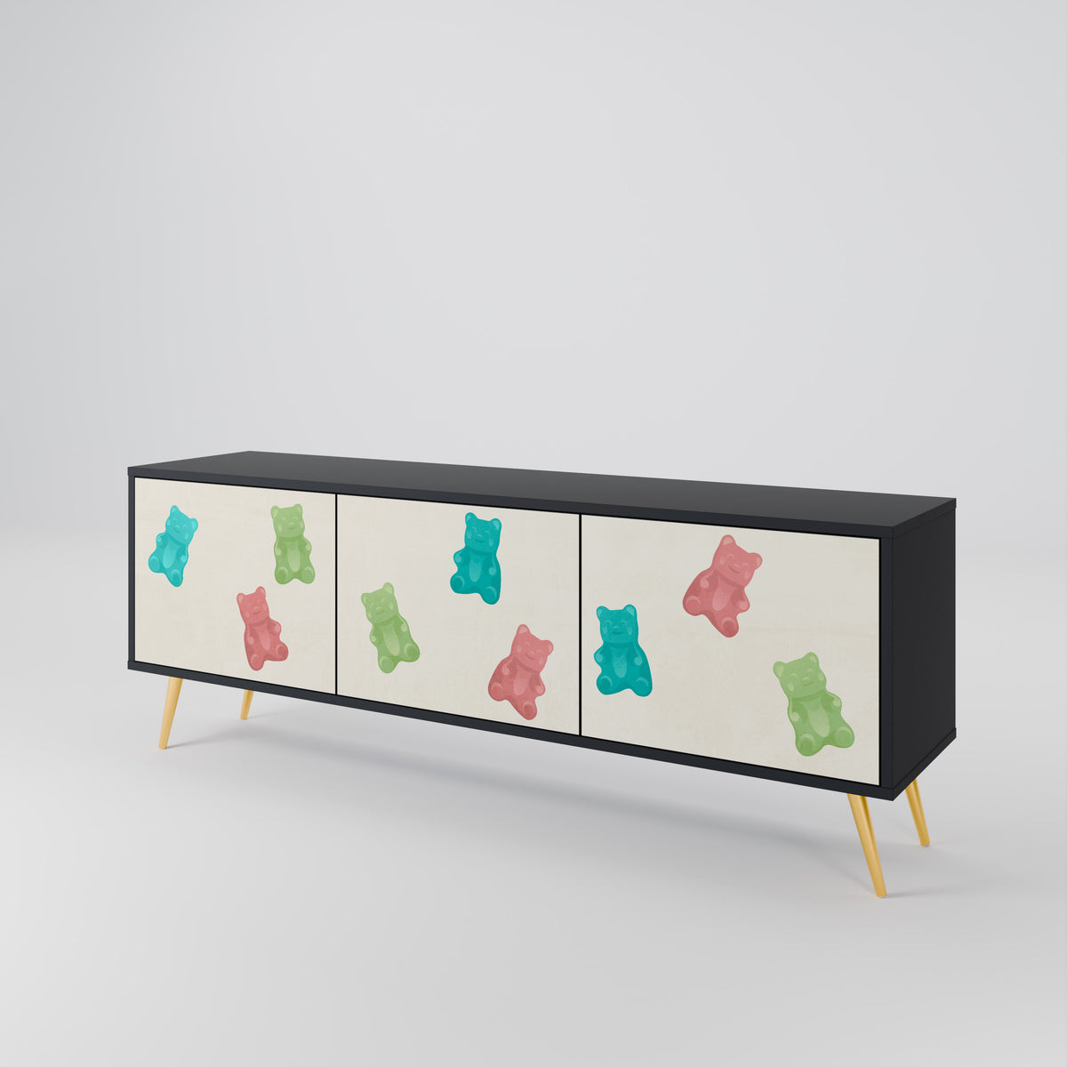 GUMMY BEARS Mueble de TV de 3 Puertas