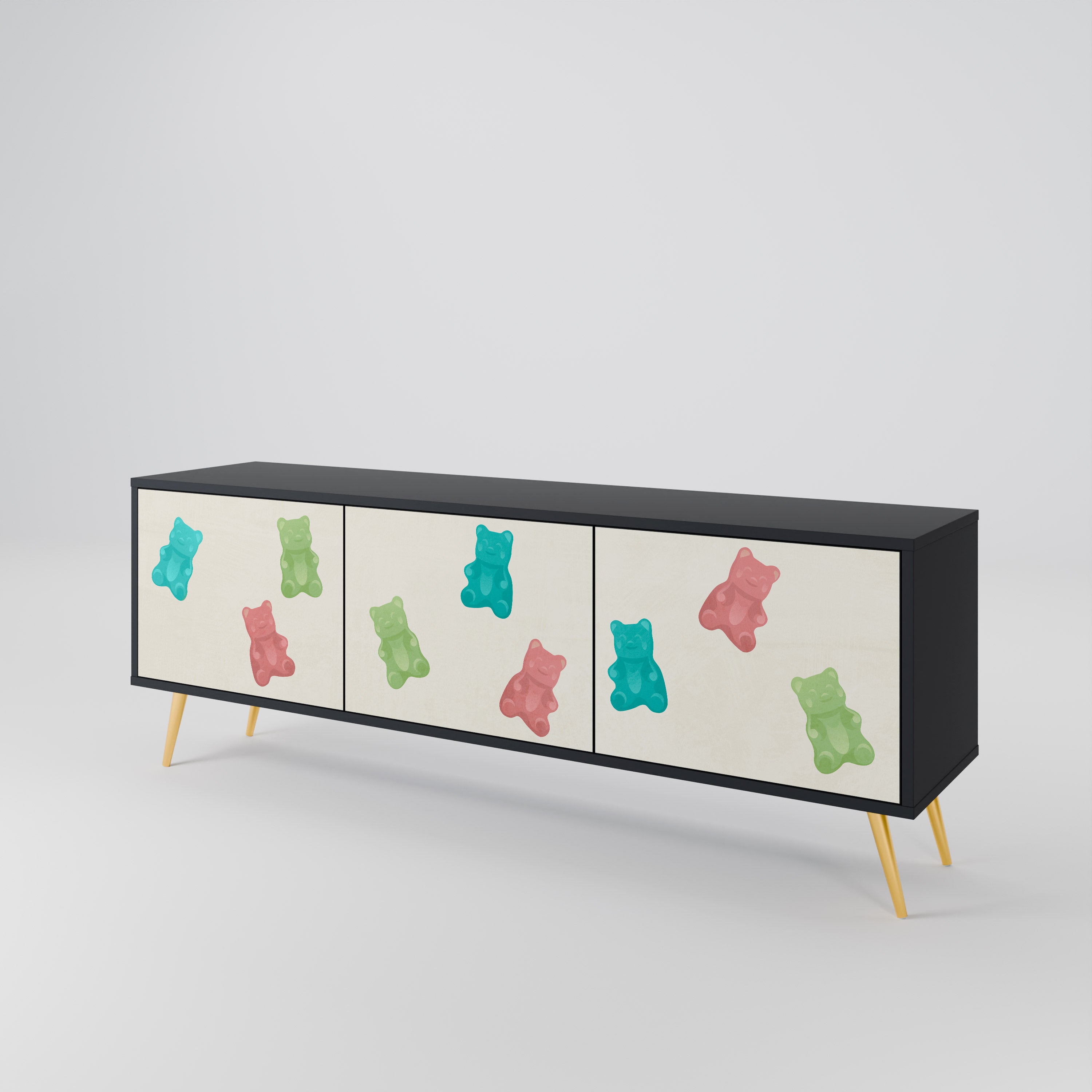 GUMMY BEARS Mueble de TV de 3 Puertas