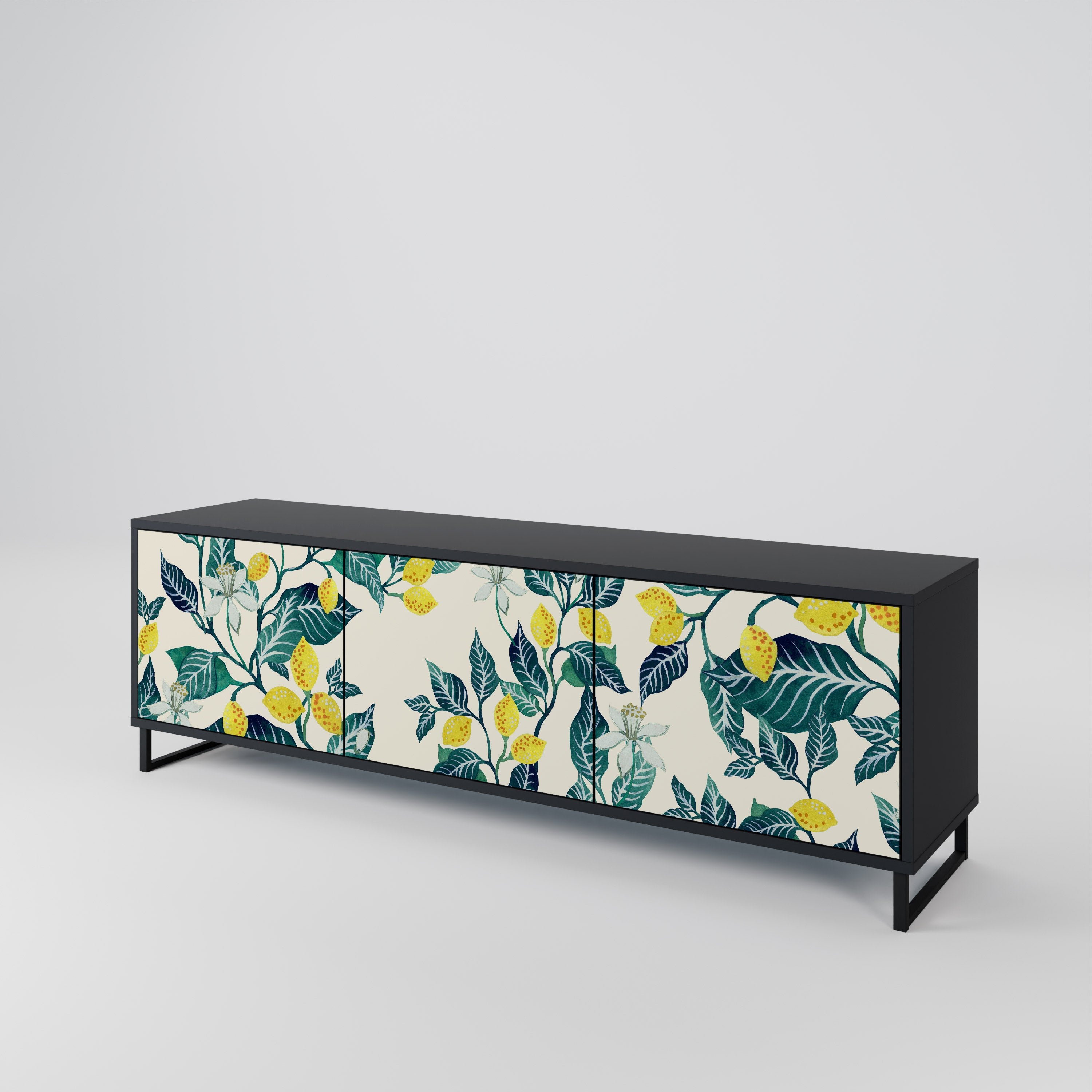 LEMON TREE Mueble de TV de 3 Puertas