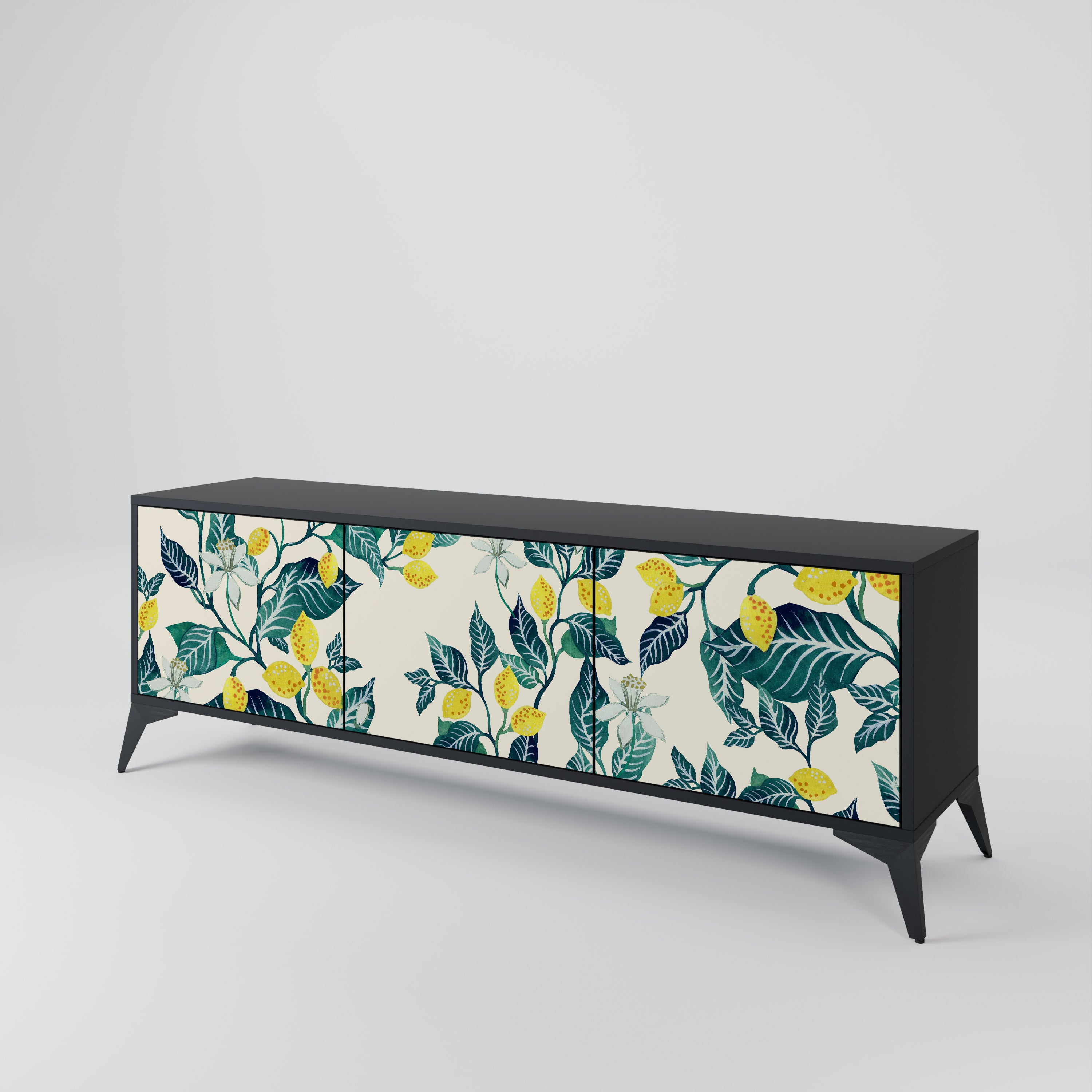 LEMON TREE Mueble de TV de 3 Puertas